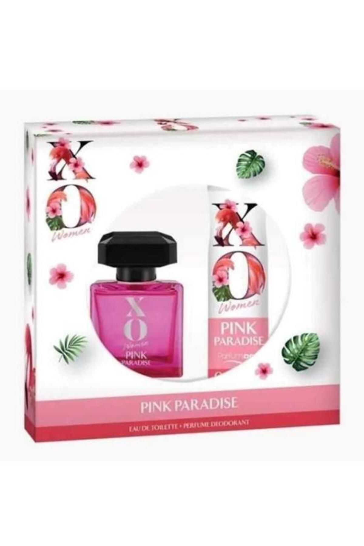 Xo Pink Paradise Kadin Parfüm Edt 100 ml Deodorant 125 ml