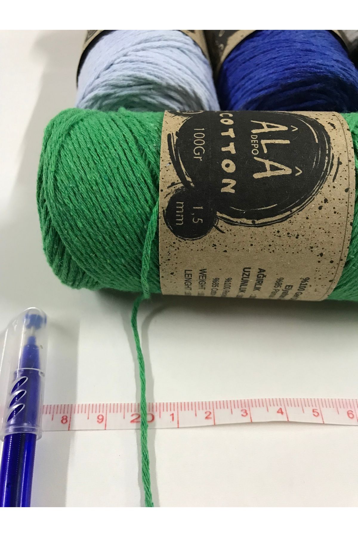 aladepo-Amigurumi Thread -CottonKnitting, 1.5mm - 100 Grams 3