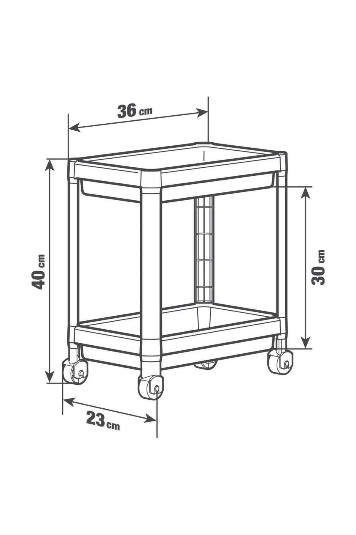 BRAMBLE LIFE-2-Tier White Organizer with Wheels - Shelf, Bathroom, Kitchen and under Sink 5