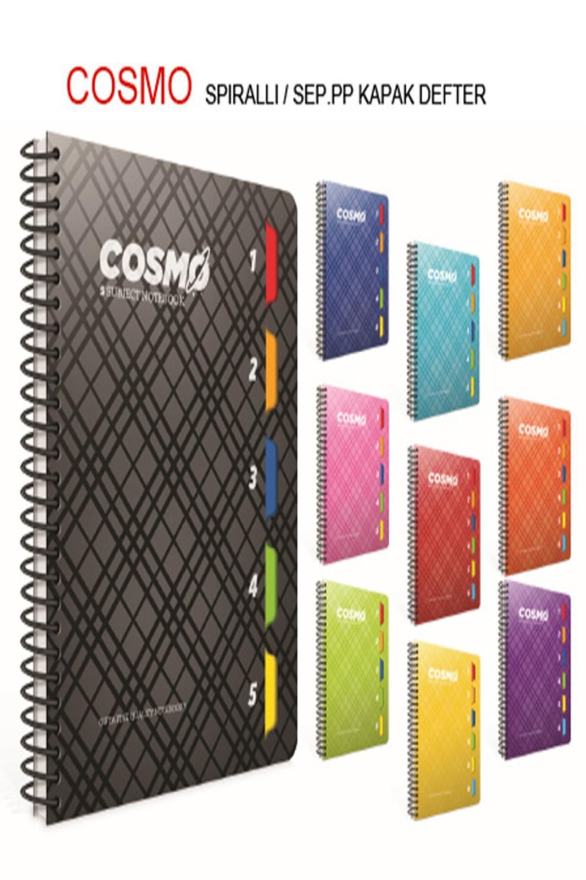 Nextpage Gıpta Cosmo Sp. 6 Seperatörlü Plastik Kapak Defter A4 200Yp. Kareli 3 3987000 2011