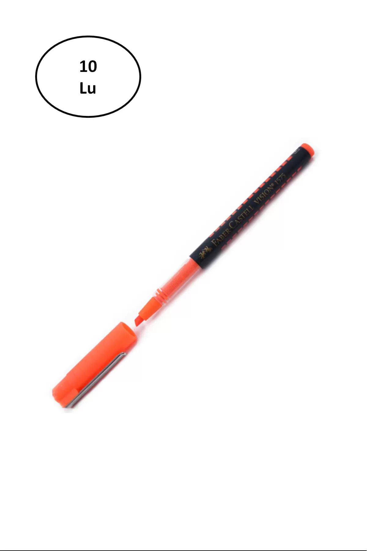 Heez Faber Castell Fc 1575 Vision Kalem Tipi Fosforlu Turuncu Kalem 10'lu