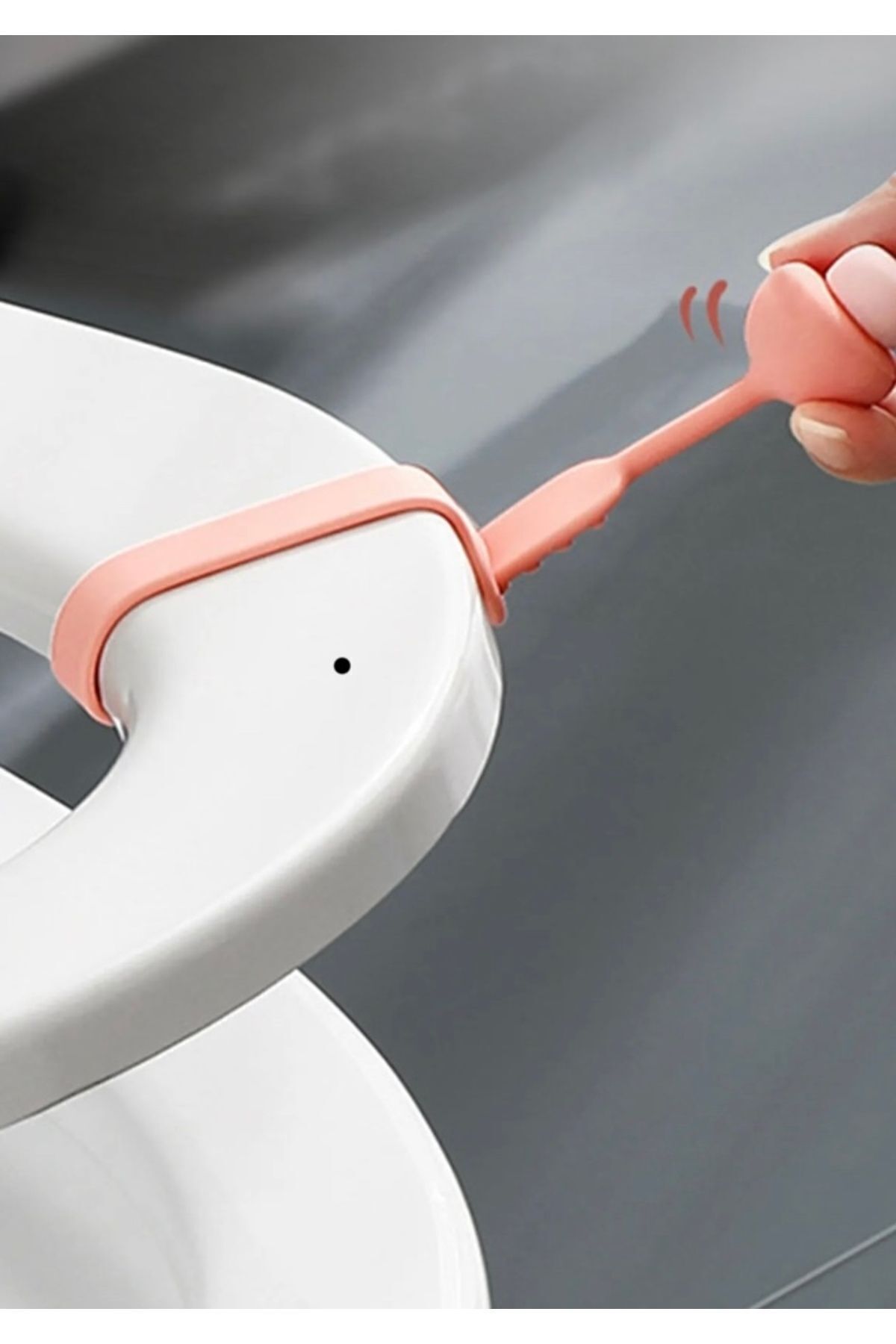 CNGZSHOP-Practical Silicone Hygienic Toilet Seat Lifting Apparatus - 3 Pieces of Mushroom Designed Toilet Seat Holder 2