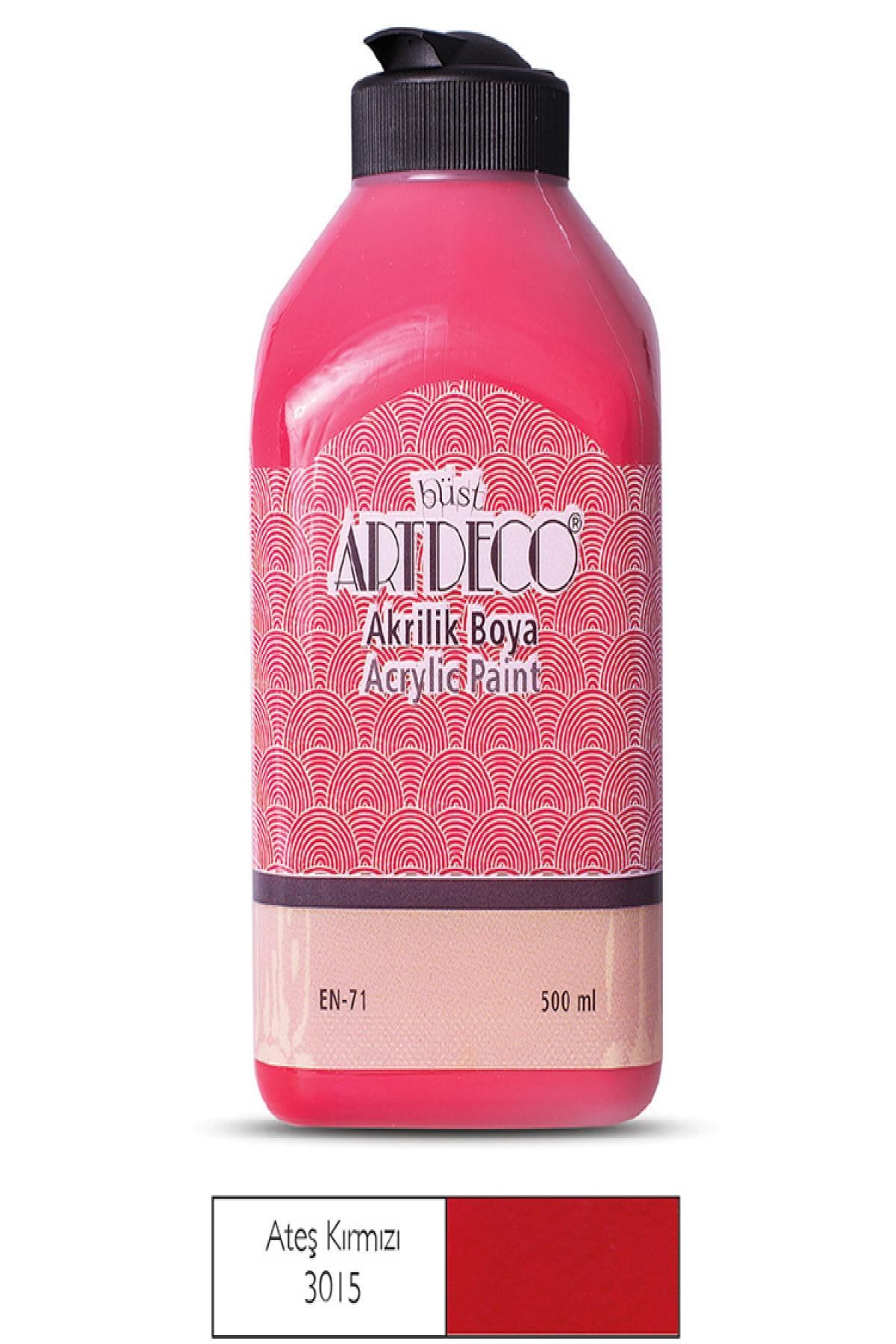 Ürün Evim Artdeco Akrilik Boya 500 Ml Ateş Kırmızı 3015 LV Y 070L 3015