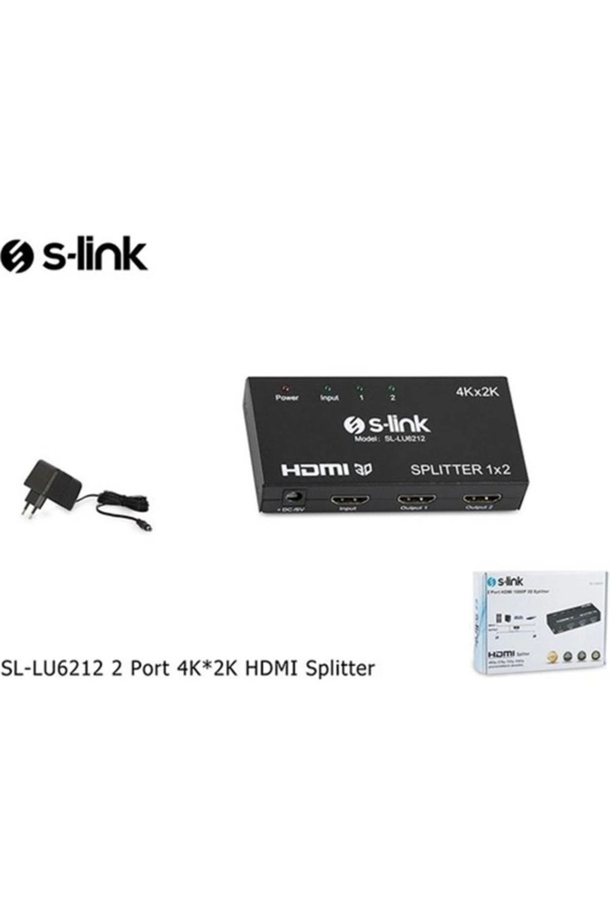 S-LINK SL-LU6212 1pc-2mn 4k-2k Hdmı Çoklayıcı