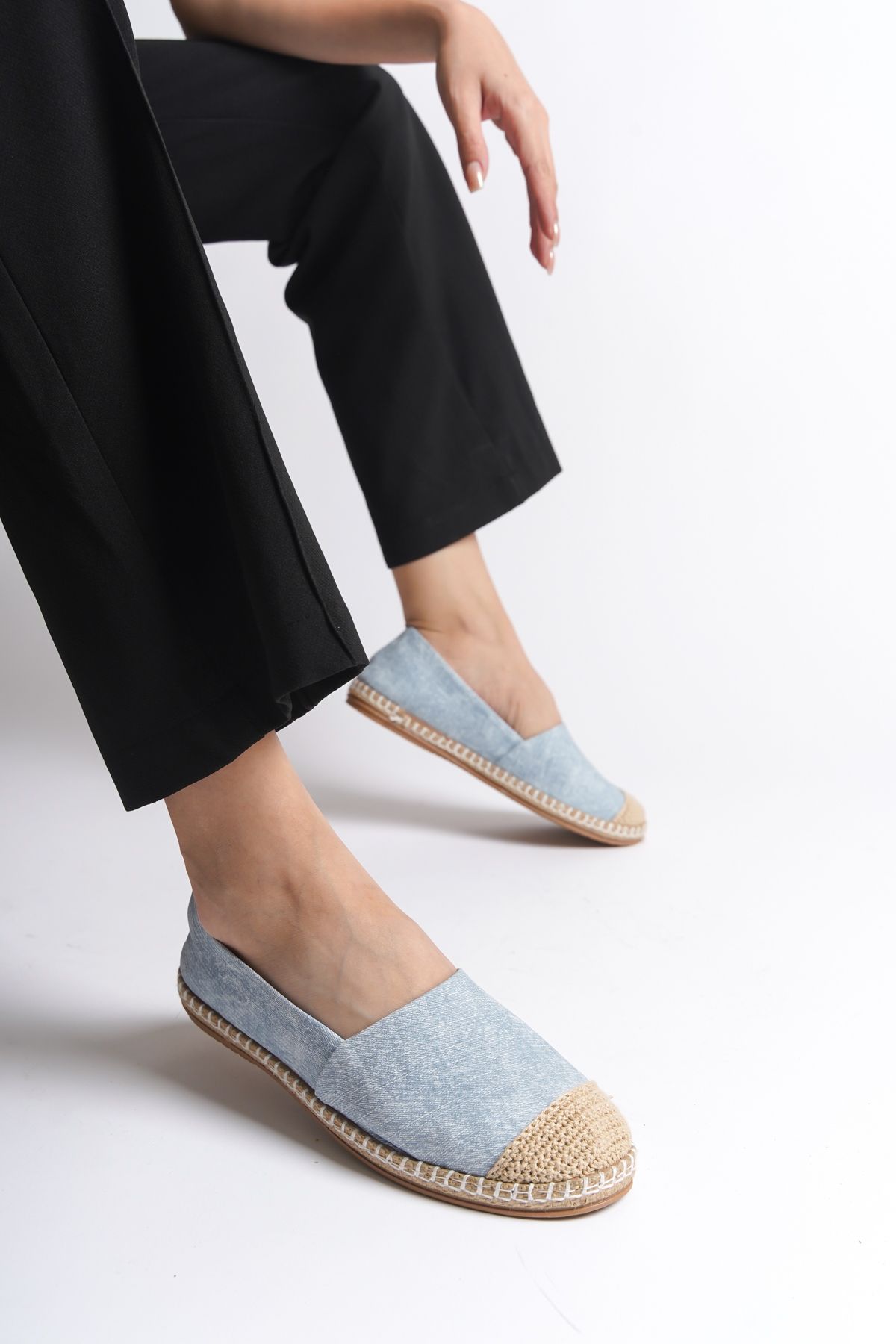 اسپادریل آبی زنانه پاسارلا اسپیدریل اورجینال Capone Outfitters