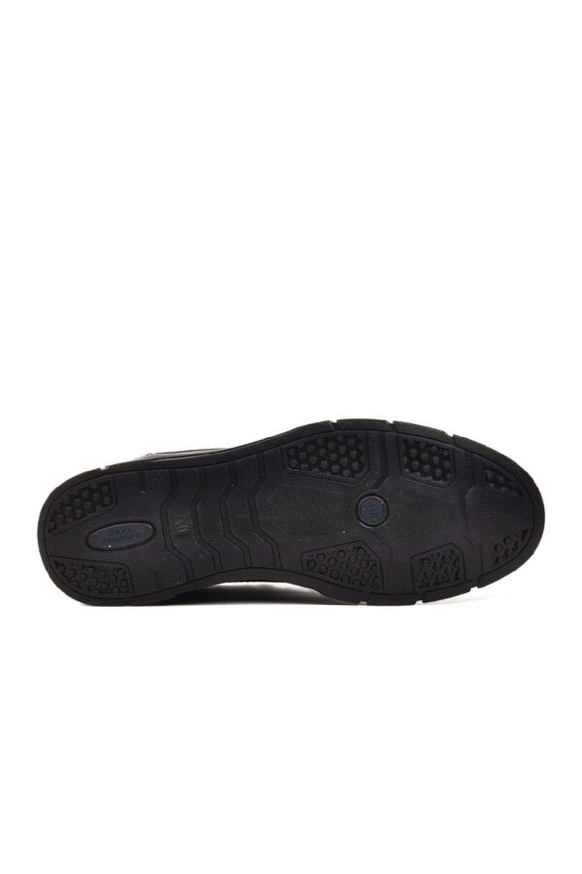 MARCO ROSSİ-Marco Rossi Black Genuine Leather Men's Casual Shoes 5