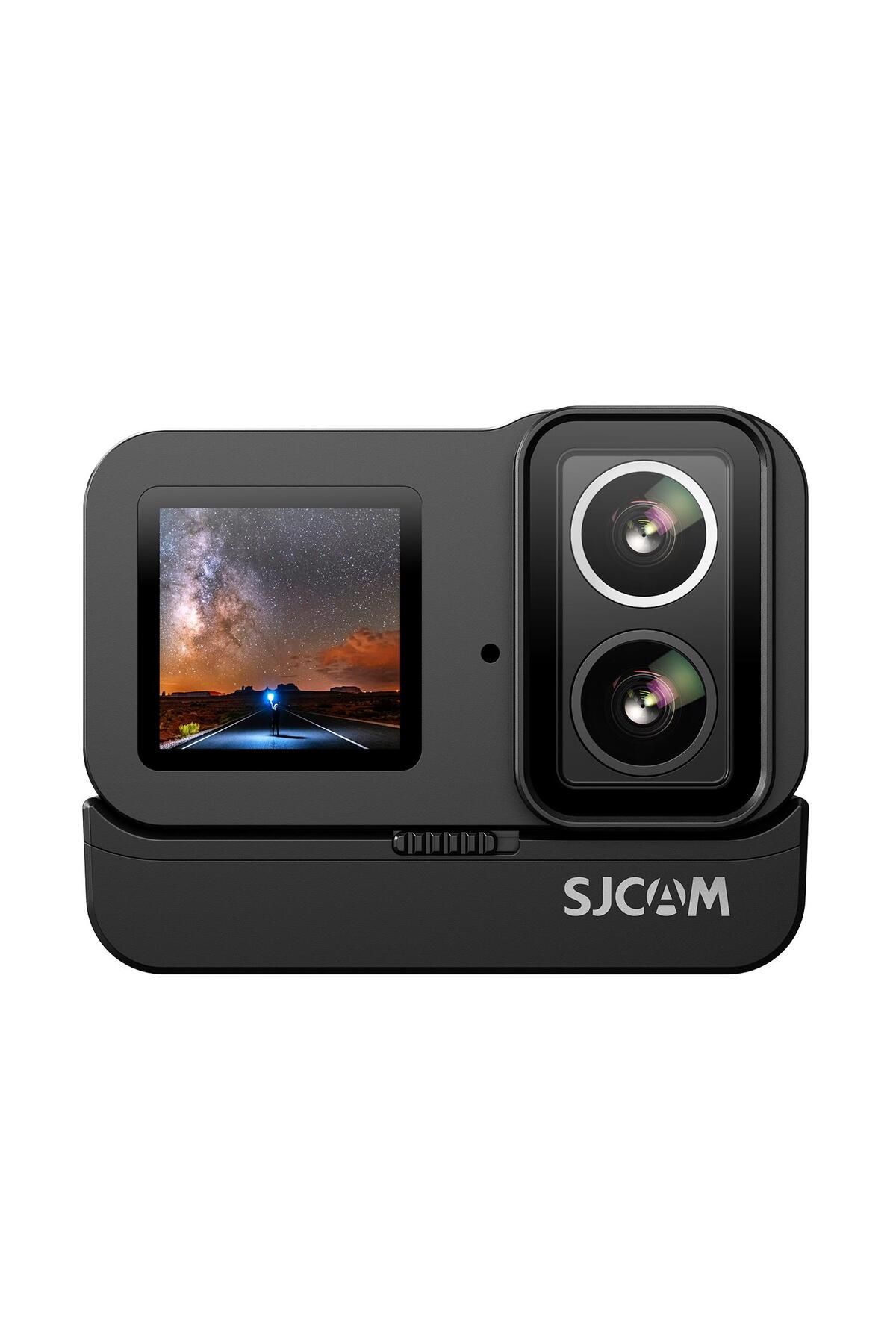 SJCAM Sj20 Dual Lens Star Night Vision 20mp 4k Uhd F1.3 Diyafram Ultra Gece Görüş Aksiyon Kamerası Siyah