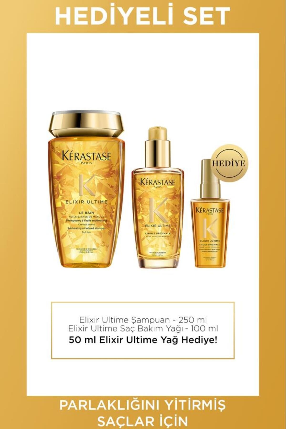 Kerastase Elixir Ultime Parlaklık Sağlayan Hediyeli Saç Bakım Seti