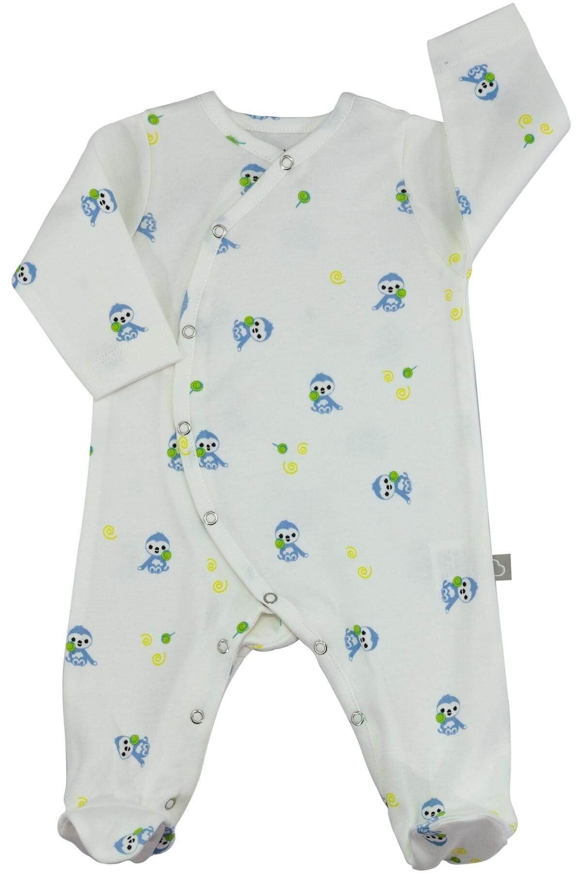 Boumini-Baby Booties Jumpsuit Blue Miskin 1