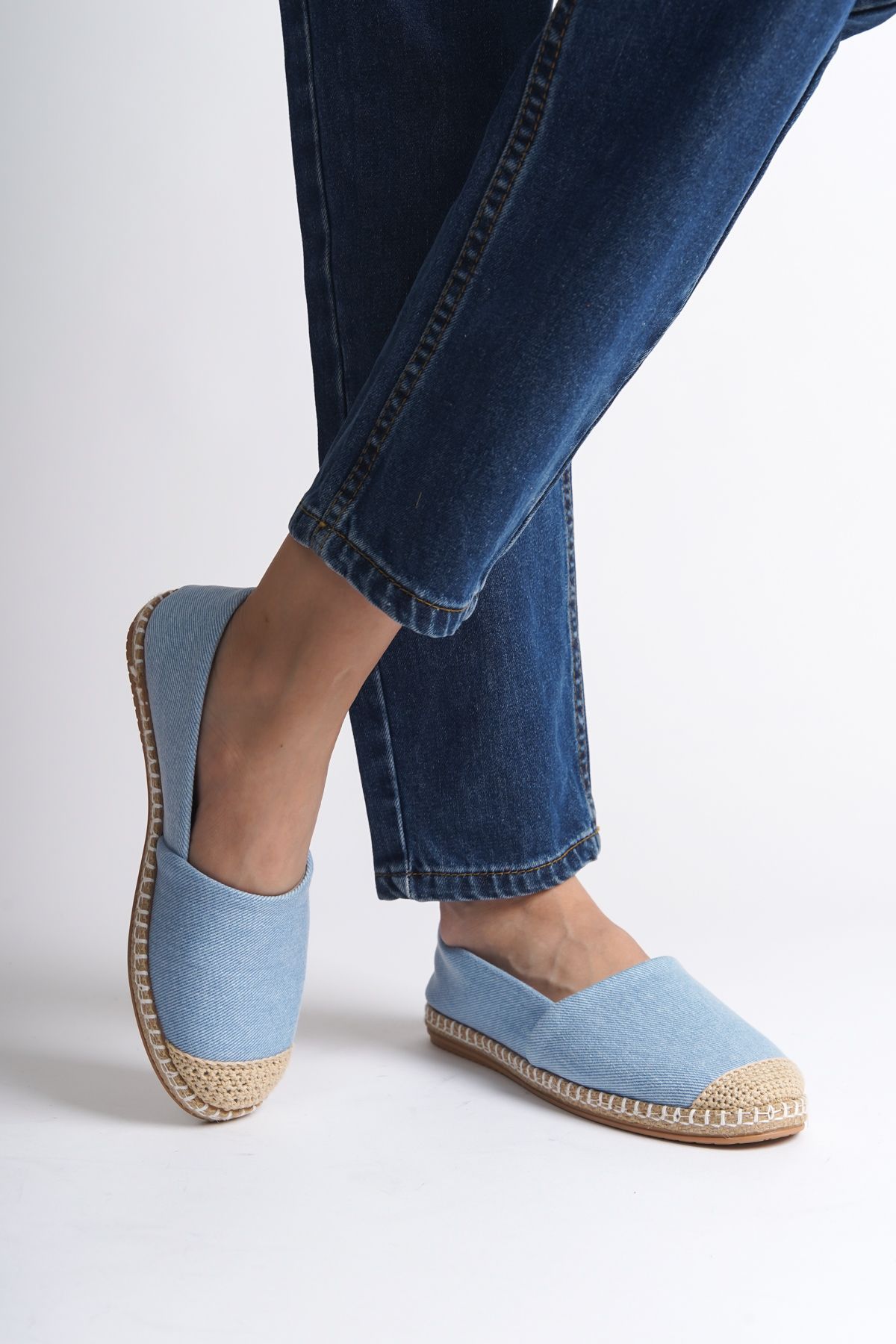 اسپادریل آبی زنانه پاسارلا اسپیدریل اورجینال Capone Outfitters