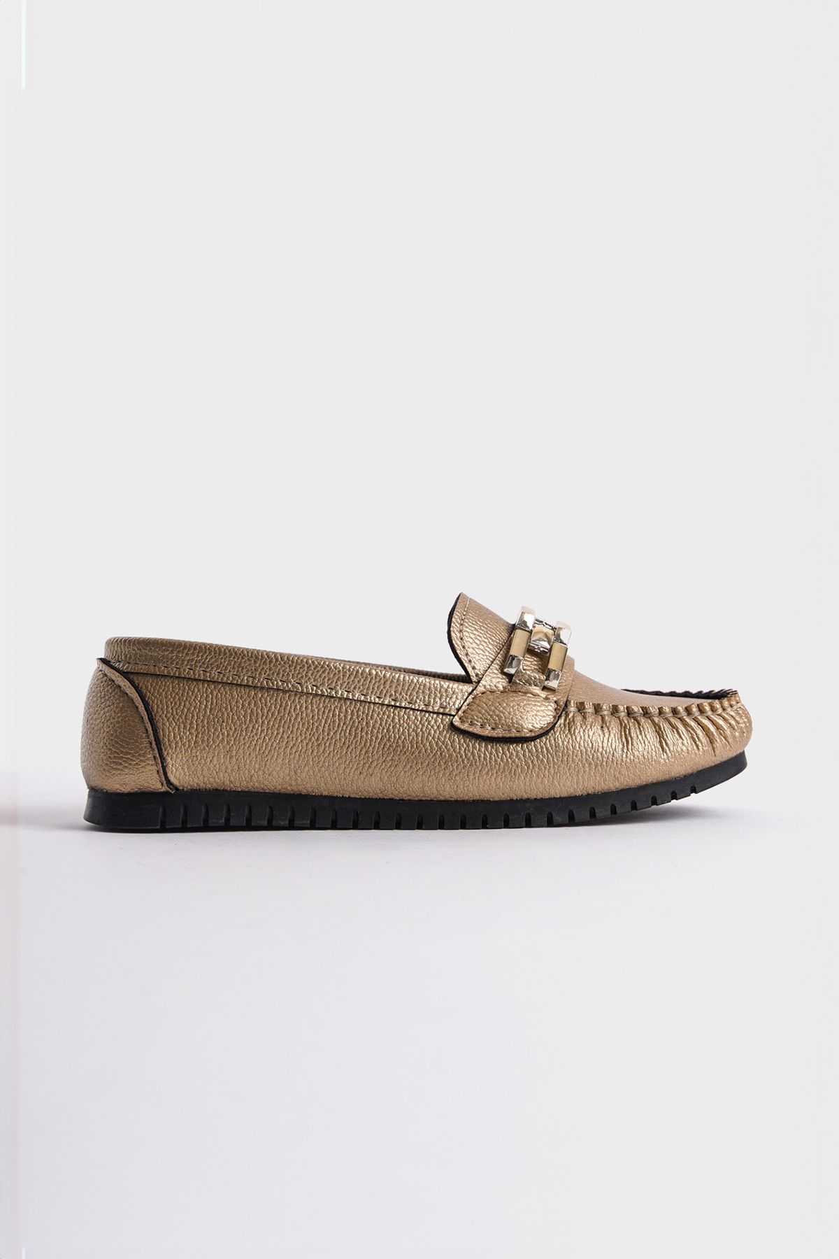 Capone Outfitters-Loafer Shoes - Gold-colored - Flat 5