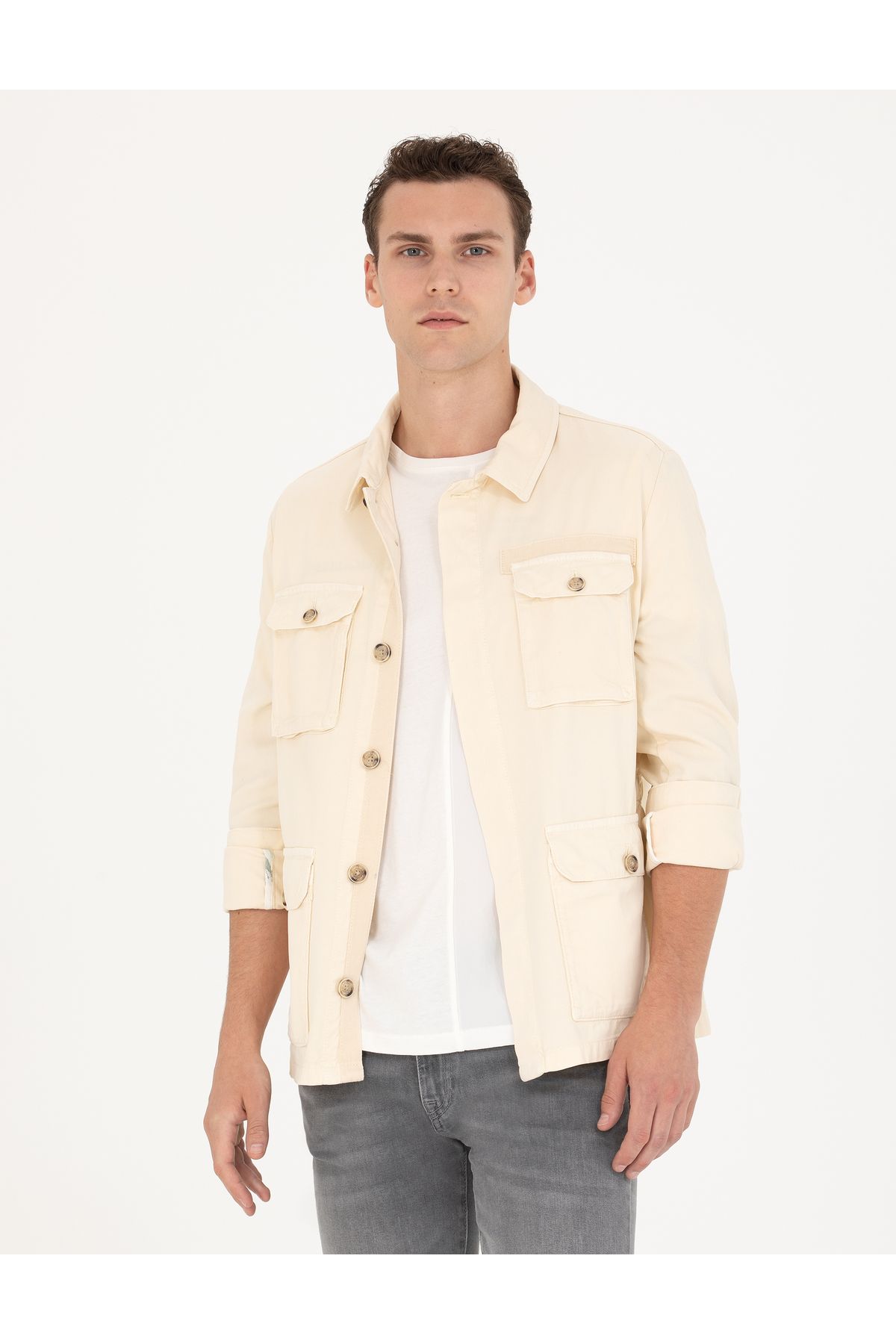 Pierre Cardin Ekru Baharlık Mont 50266856-VR019