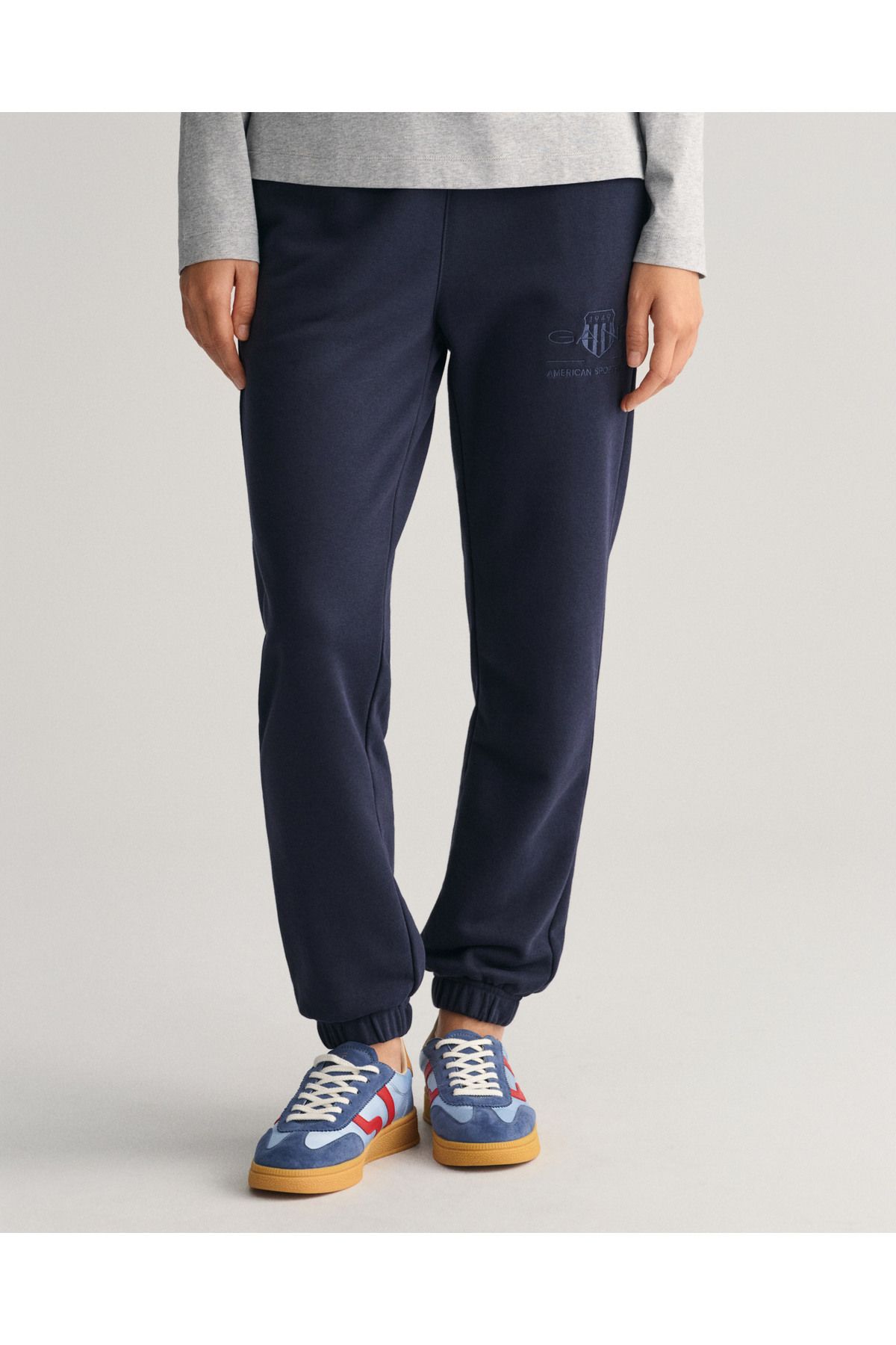 Kadın Lacivert Regular Fit Logolu Eşofman Altı - 3