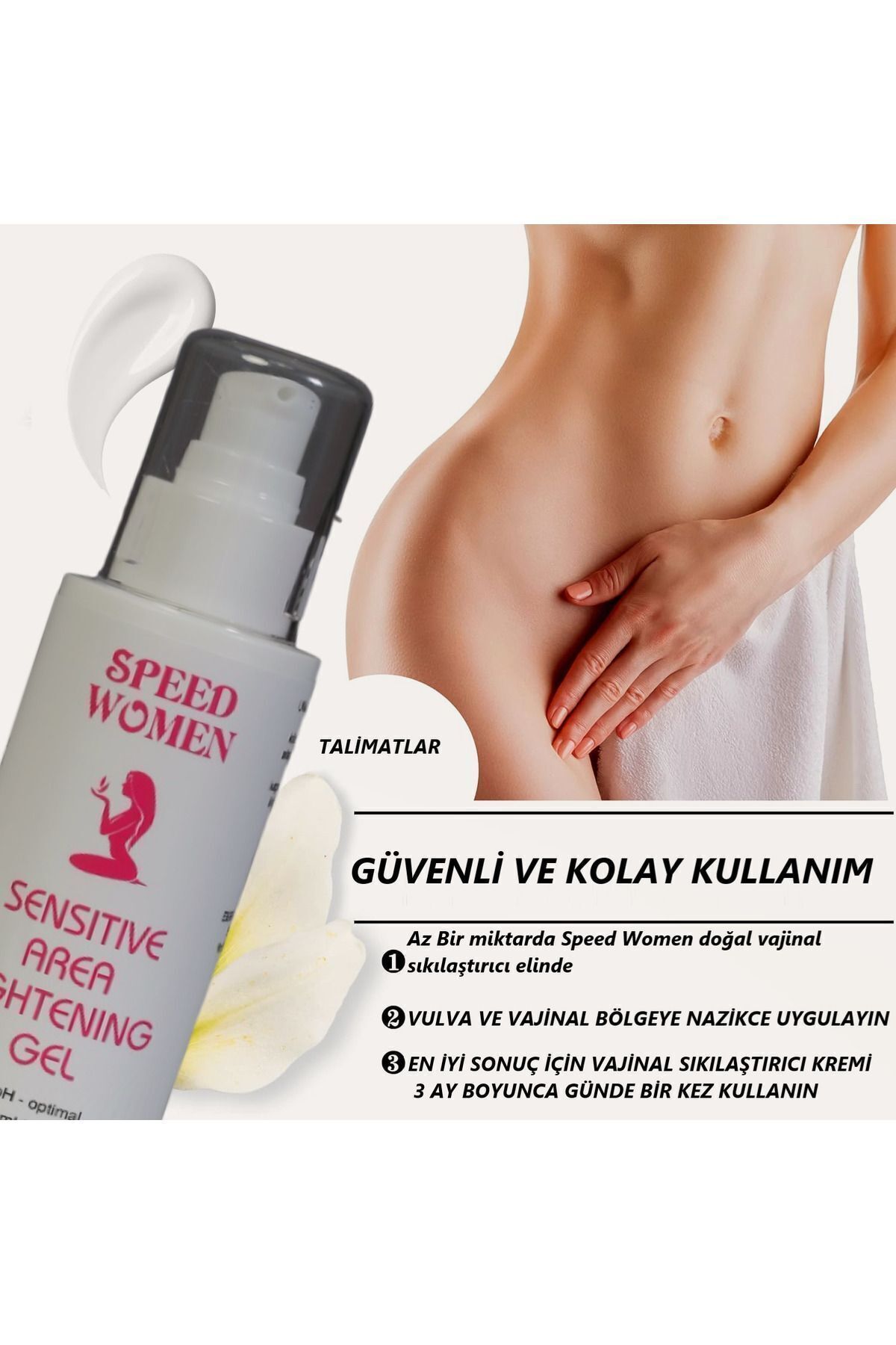 Speed women Vajina Daraltıcı Krem Tightening Sıkılaştırıcı Krem 100ml