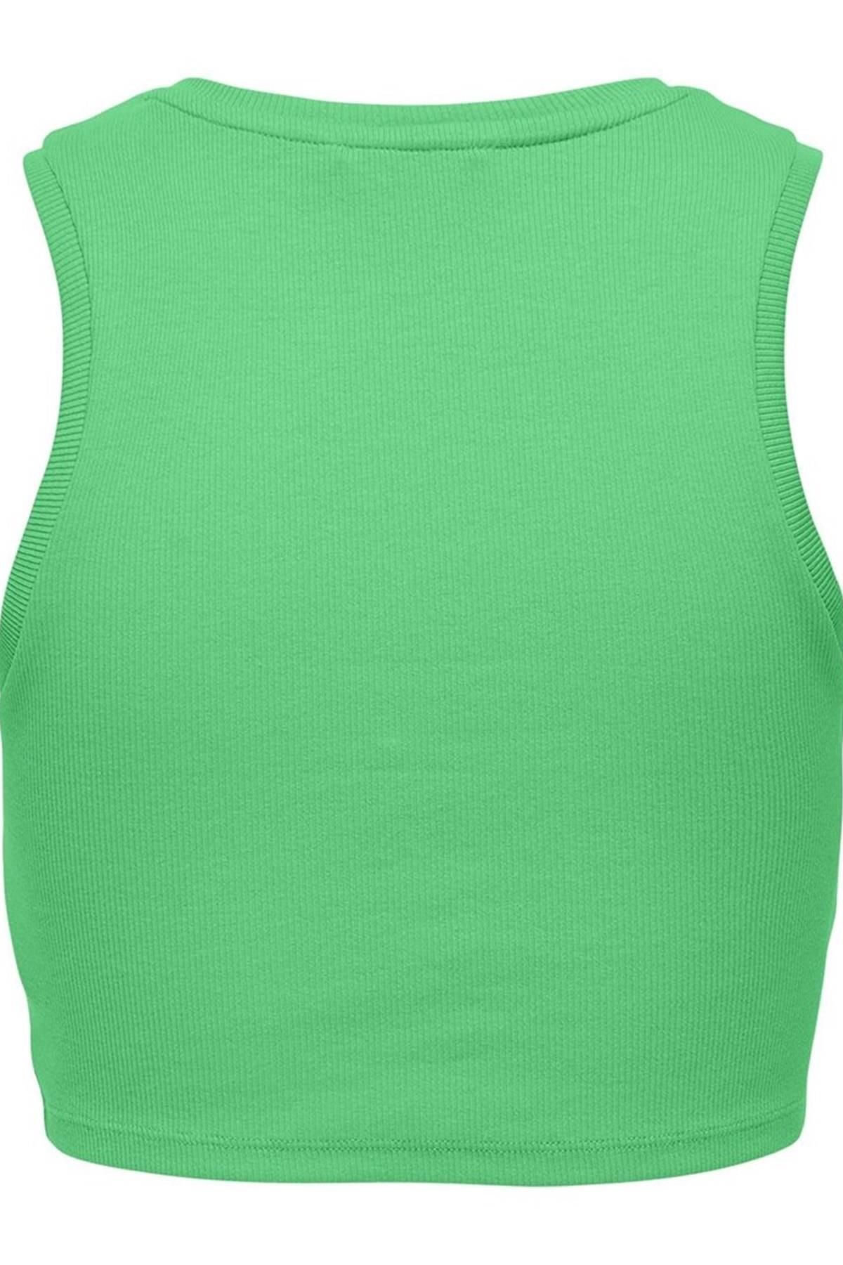 فقط-Onlvılma S/l Cropped Tank Top Jrs Noos 15282771   أخضر 2