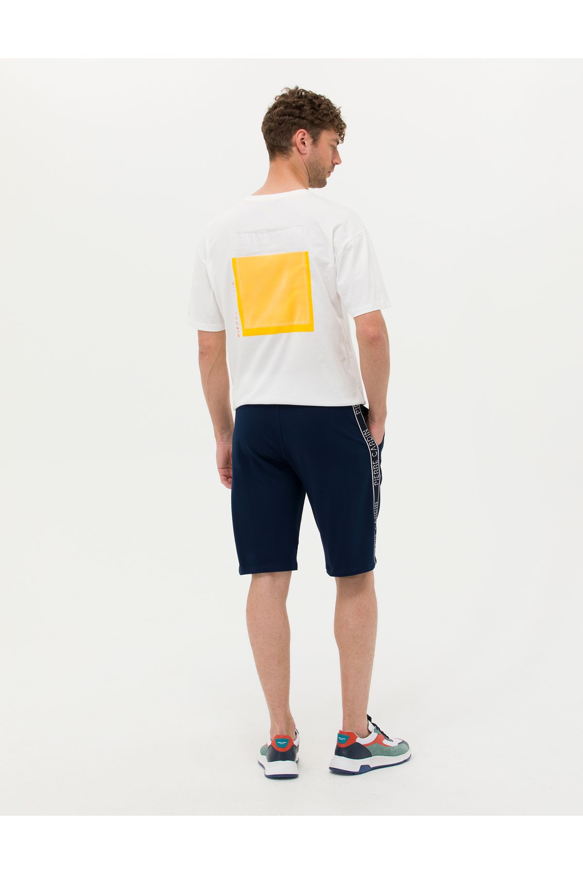 Lacivert Slim Fit Örme Şort 50264571-VR033 - 4