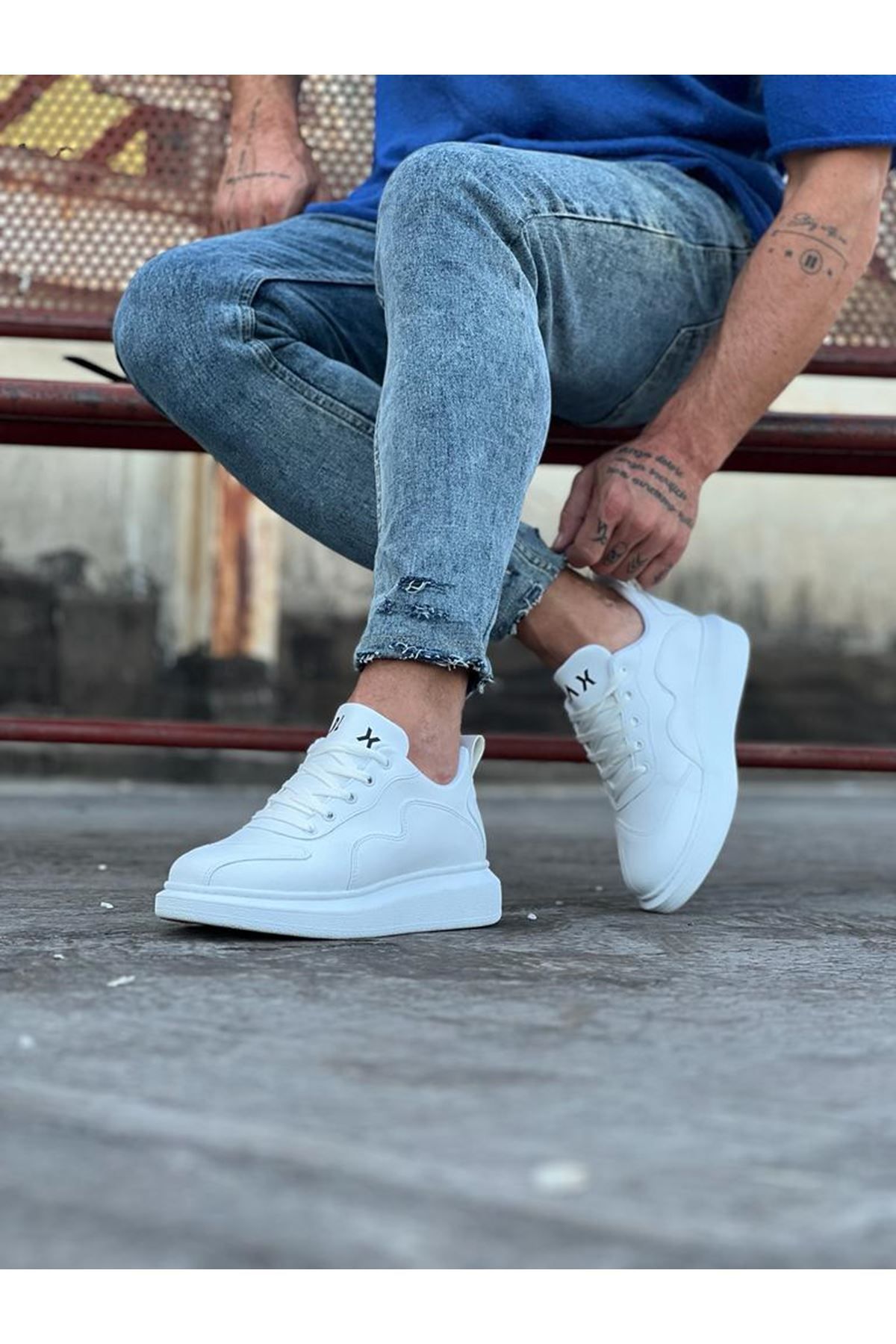 Wagoon-Wg301 White Men's Casual Shoes 2