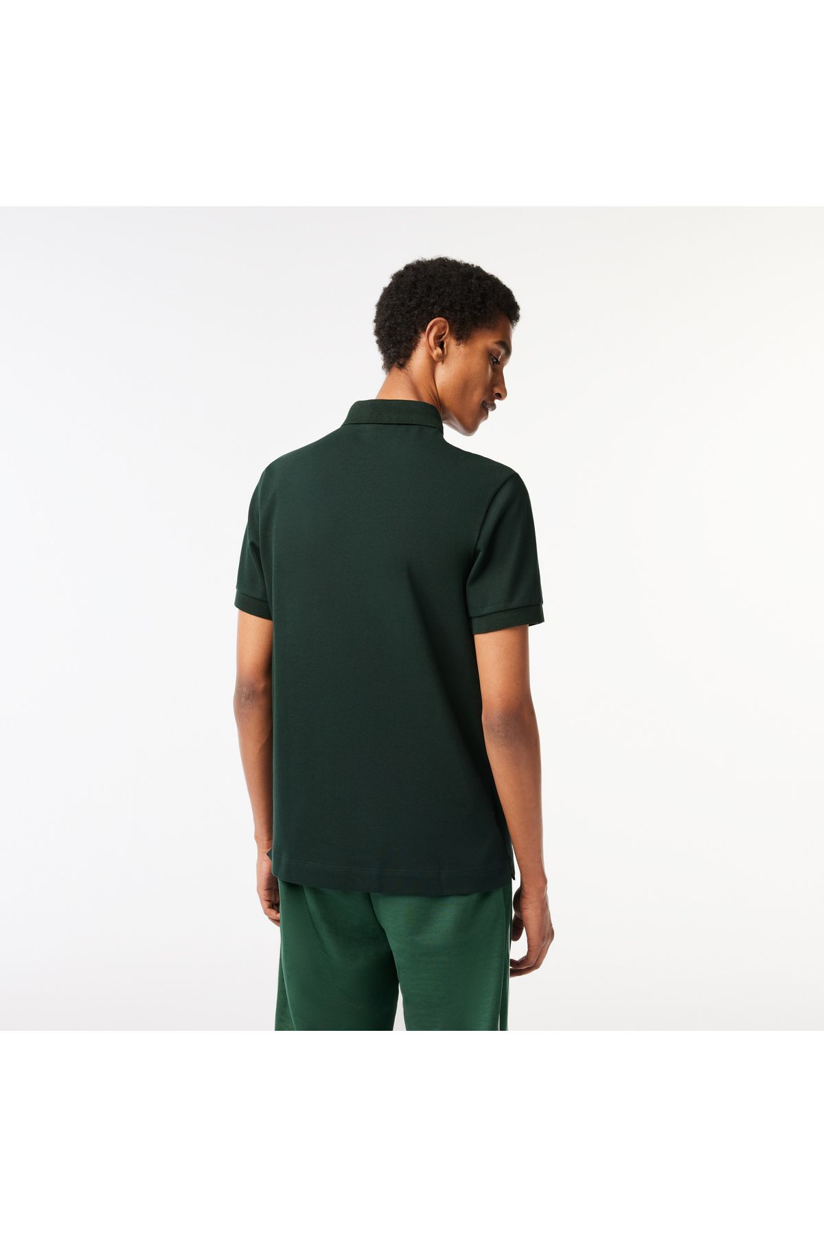 تی شرت یقه پولو سبز مردانه چوگان به طور منظم پاریس Lacoste