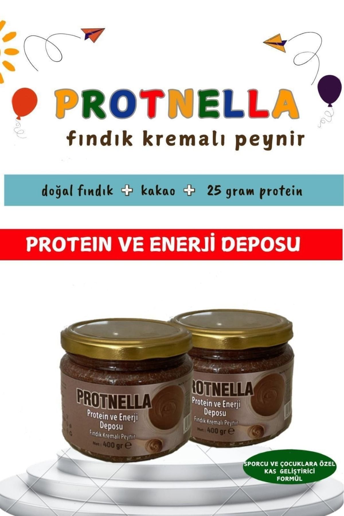 Birtat Yüksek Proteinli Besleyici Fındık Kremalı Peynir, 400 gr Sağlıklı Enerji Dolu Fındık Ve Süt Lezzeti.