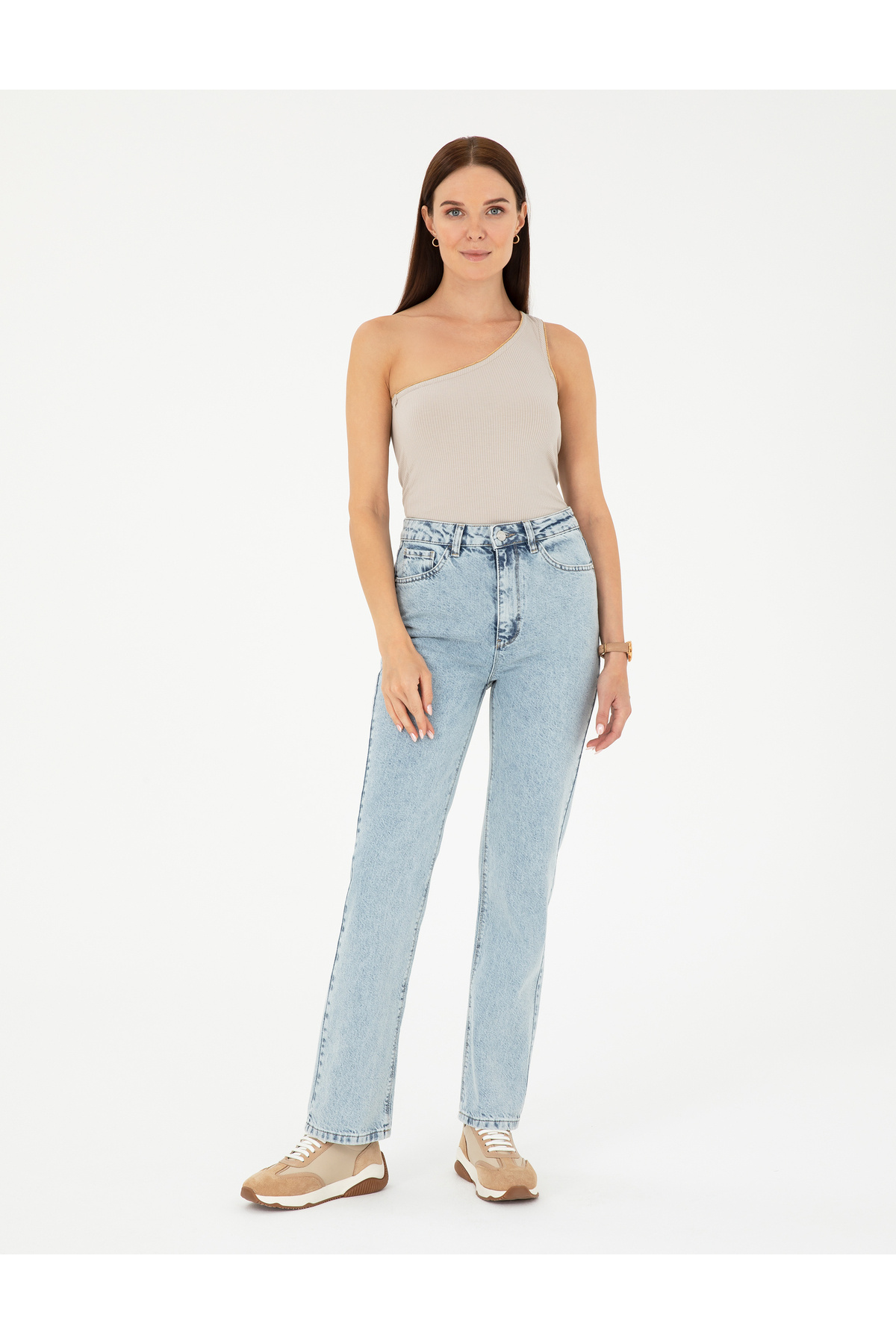 Light Blue Straight Fit Jean Pants 50289088-VR003
