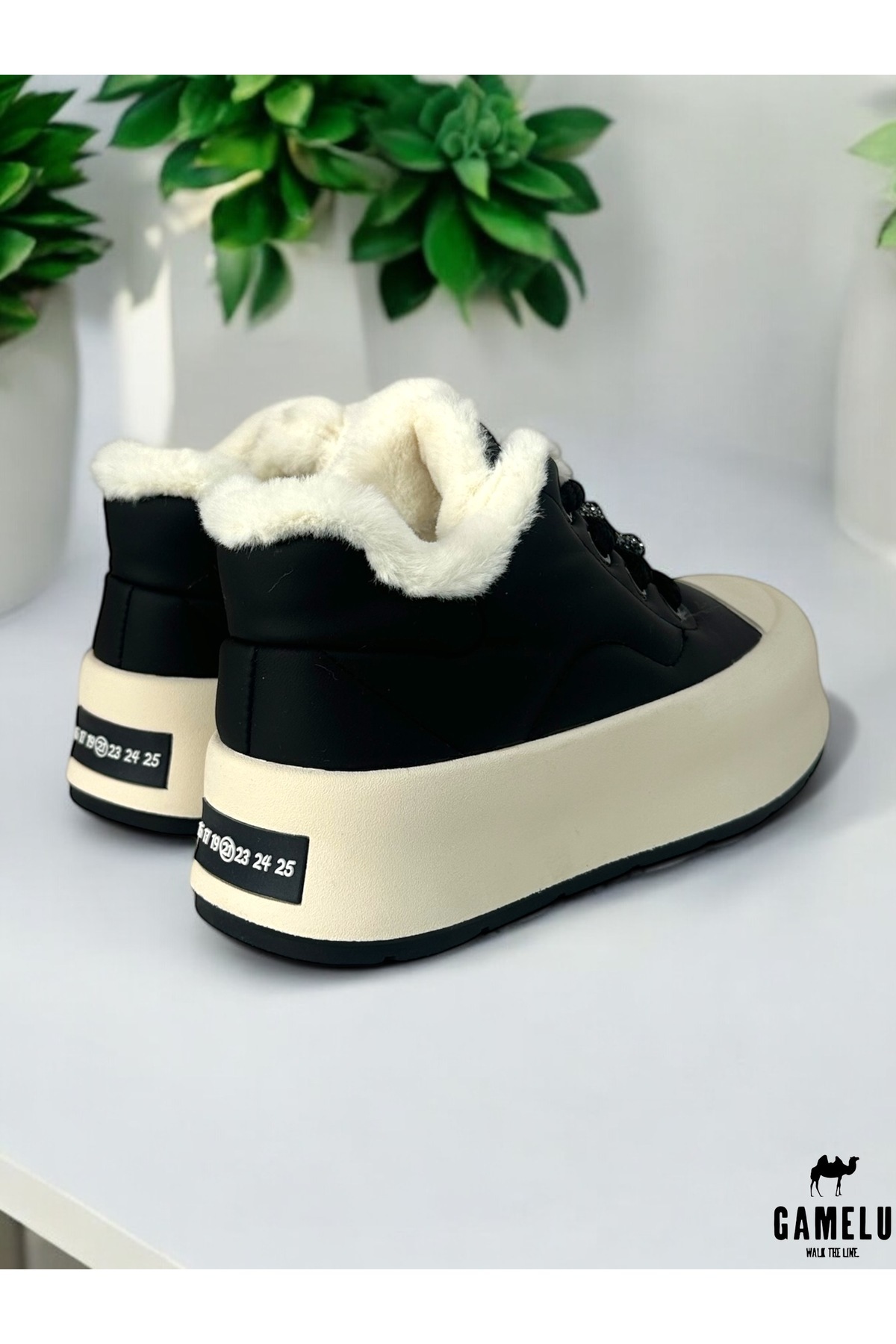 GAMELU-Mini Microfiber Leather Rubber Boots - Light and Non-Slip Furry Memory Foam Sole 5