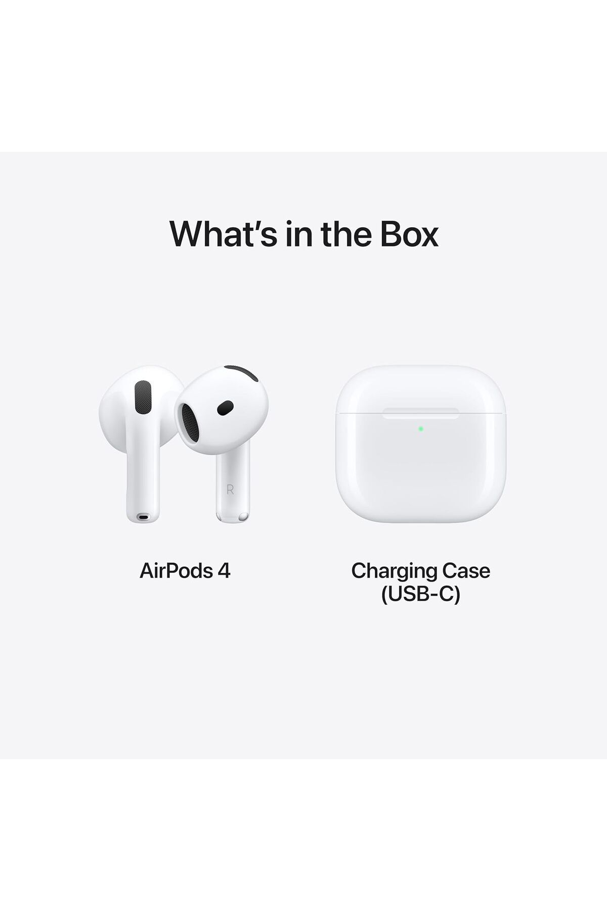 Apple-AirPods 4 USB-C Charging Case, H2 Chip, Up to 30 H Battery, White 6