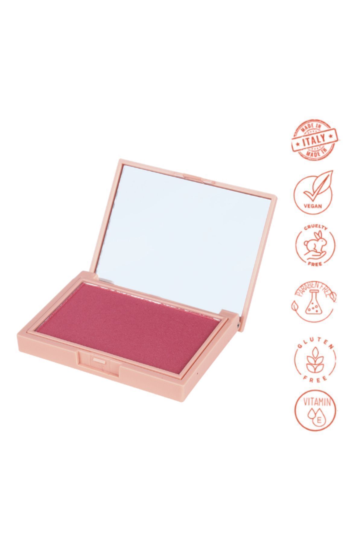 Dora Joy Işıltılı Toz Allık 03 Shine Kissed Powder Blush Vegan E Vitaminli