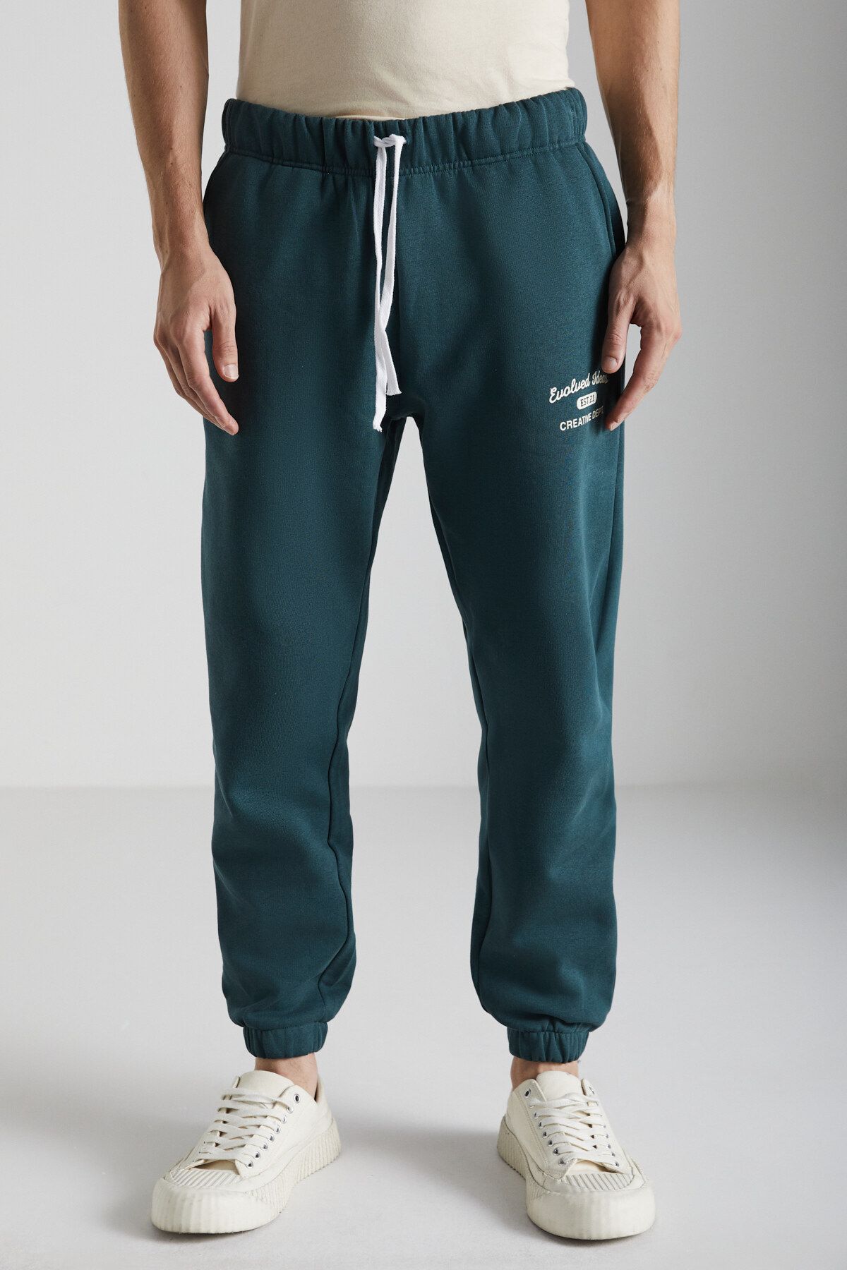 GRIMELANGE-Nottingham Men's - 2-Piece Dark Green Organic Cotton Tracksuit Set 4