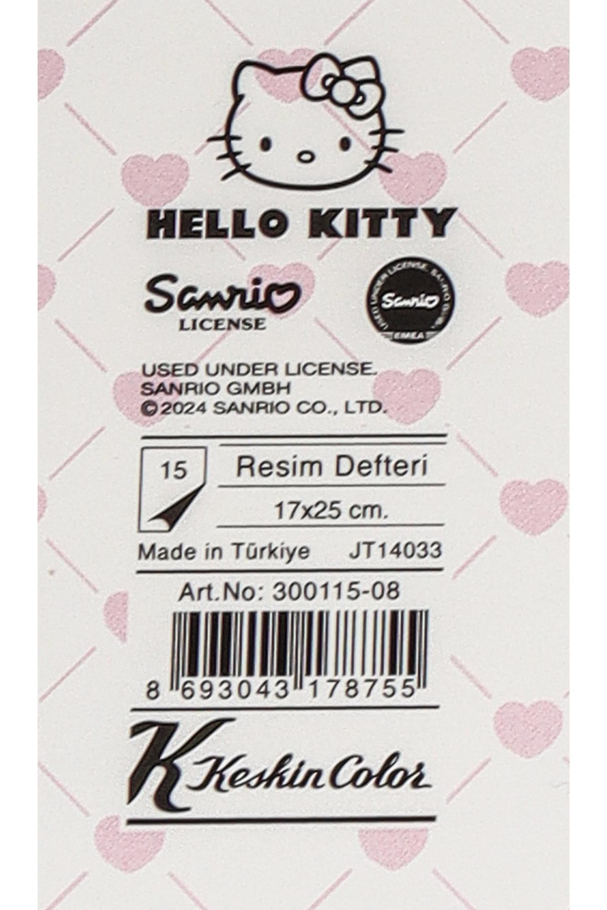 Hello Kitty-Licensed Hello Kitty "Single" Picture Notebook with Decomus 17*24 cm 15 Sheets 3