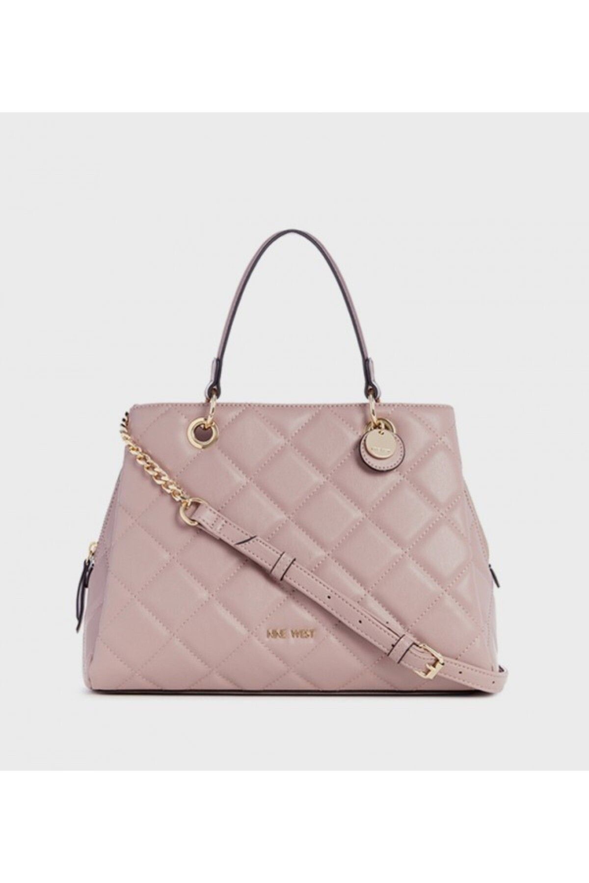 Nine West-Women's Shell Pink Mirabella Satchel Bag Bag 1