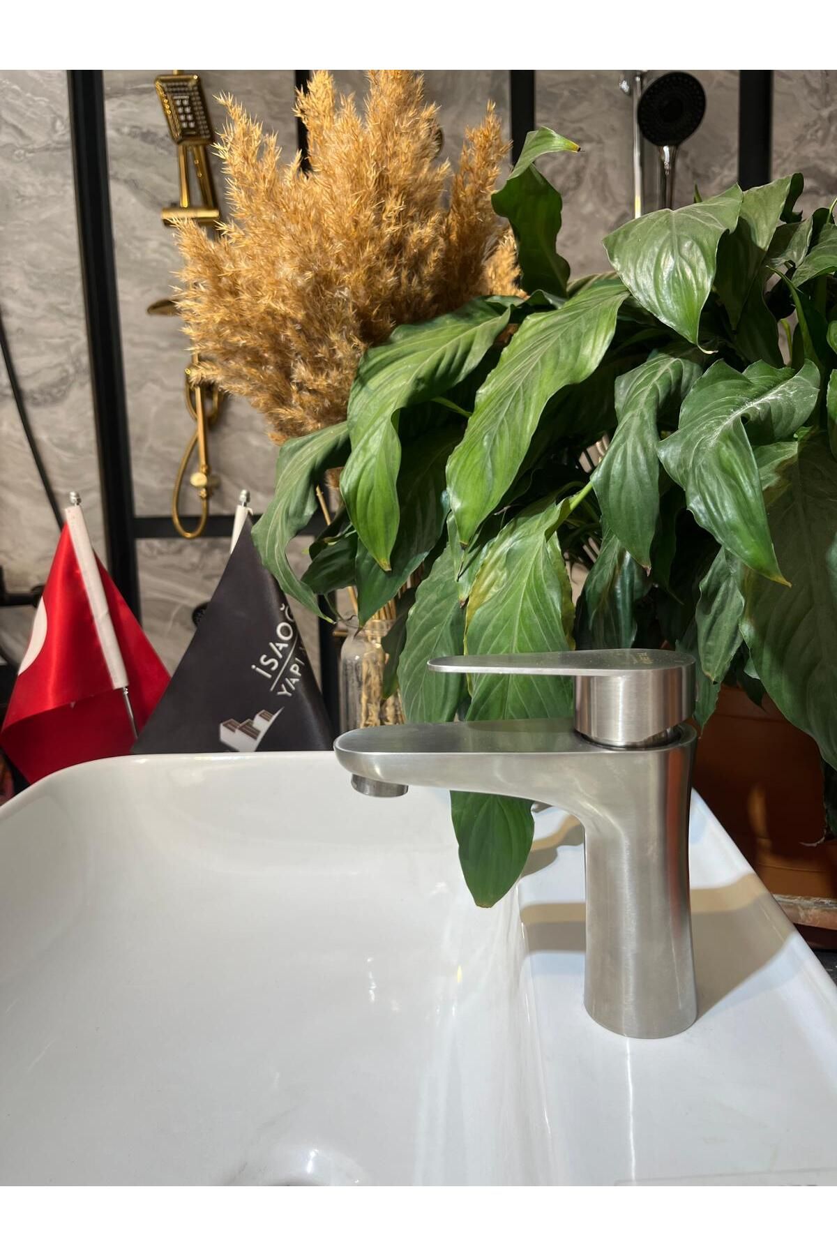 İSAOĞLU YAPI-Matte Chrome Inox Sink Luminaire Modern Design Sink Faucet 2