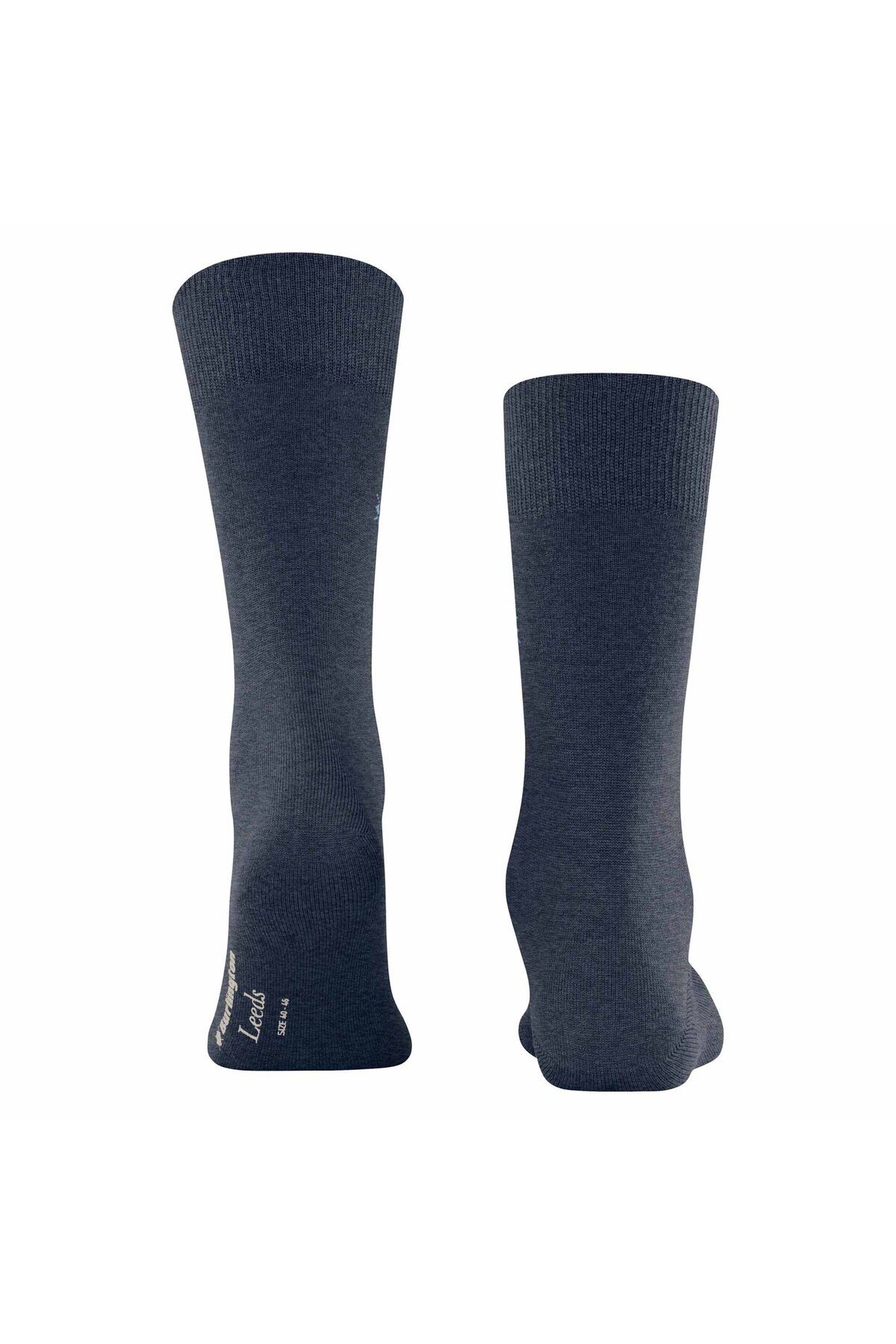 Burlington-Herren Socken LEEDS – Schurwolle, Logo, Uni, Einheitsgröße, 40–46 2