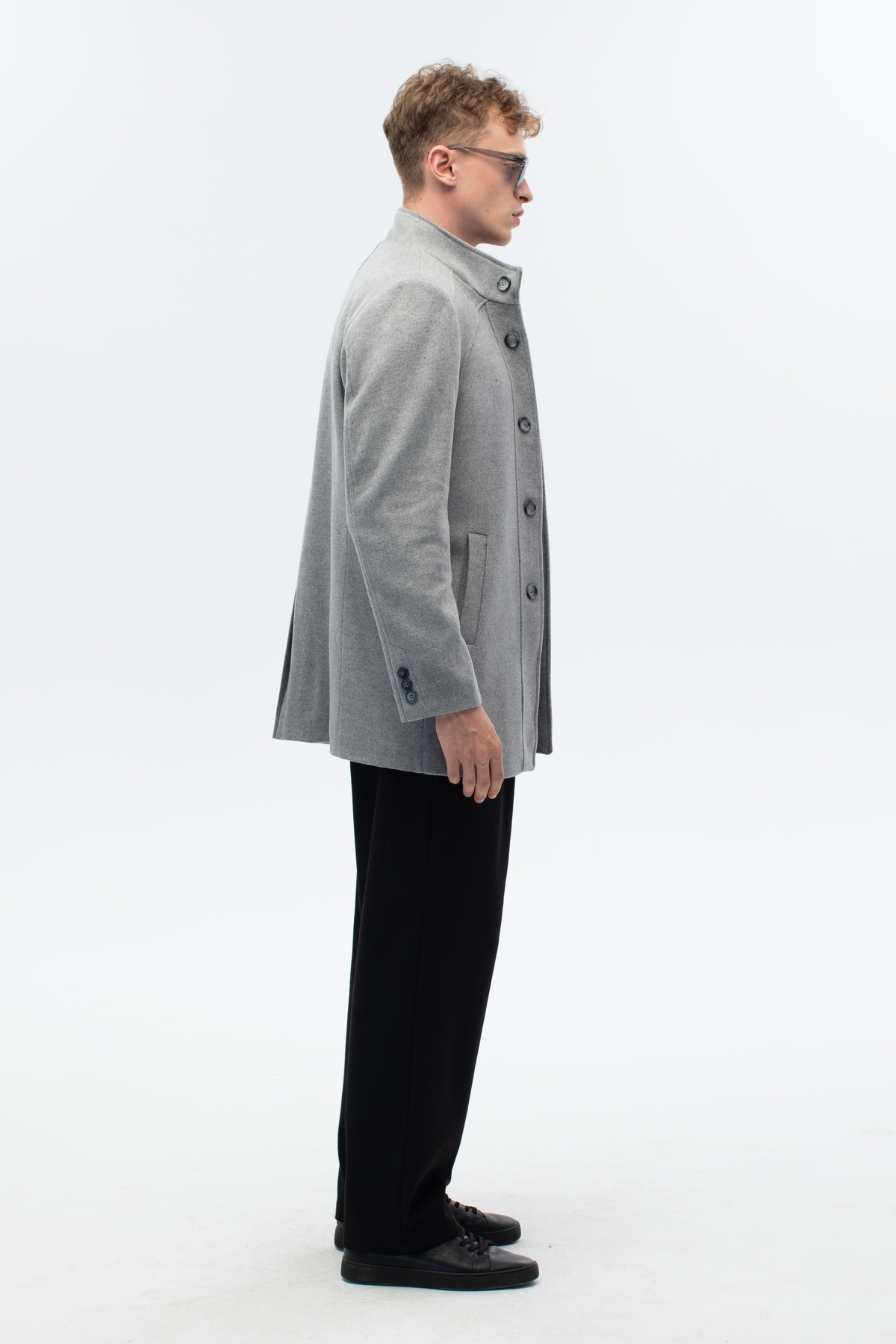 ABOUT US  ERKEK REGULAR FİT PALTO #153 - Görsel 5
