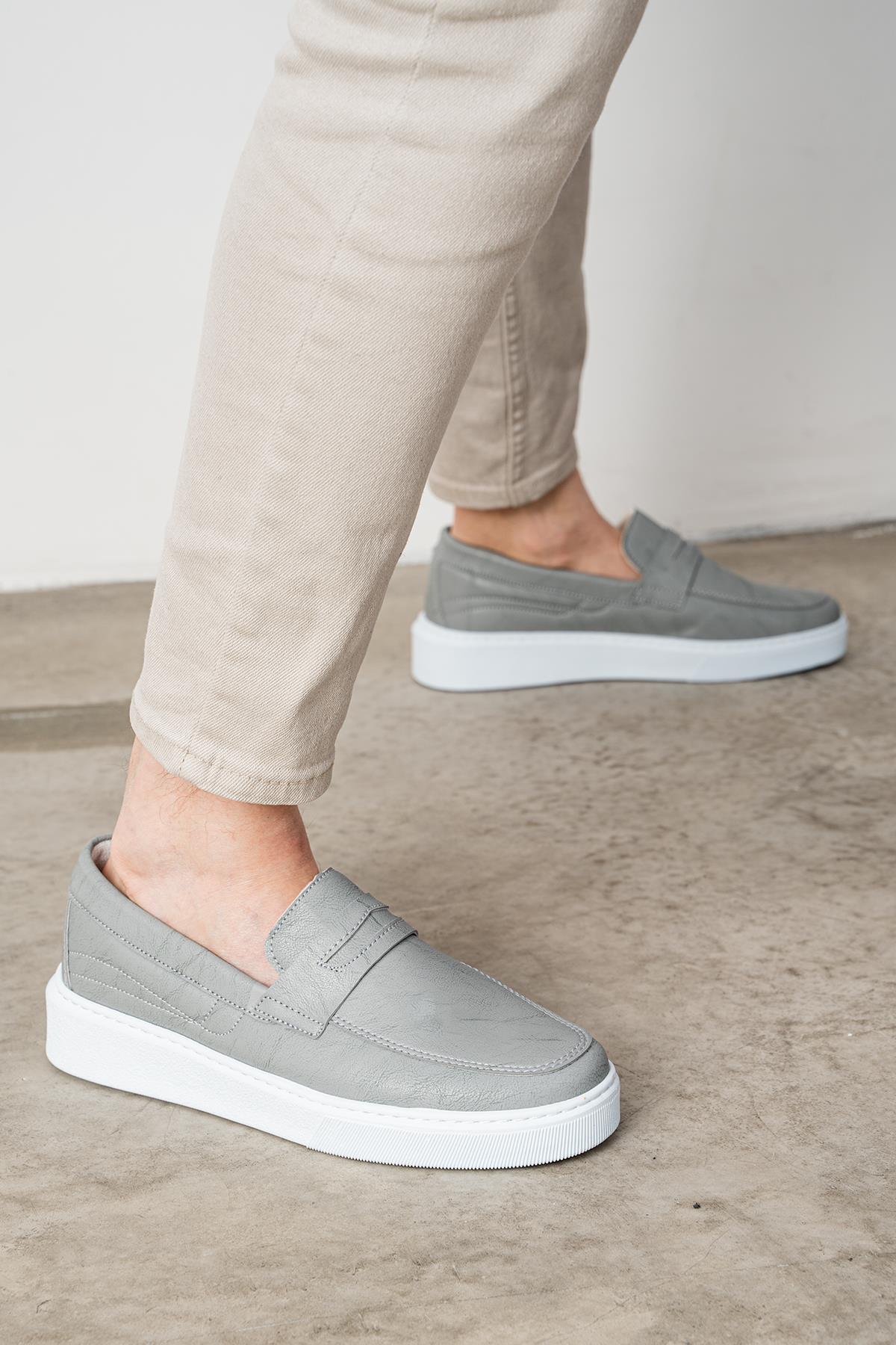 L.A Polo Erkek Günlük Buz Beyaz Renk Loafer Ayakkabı görsel 2
