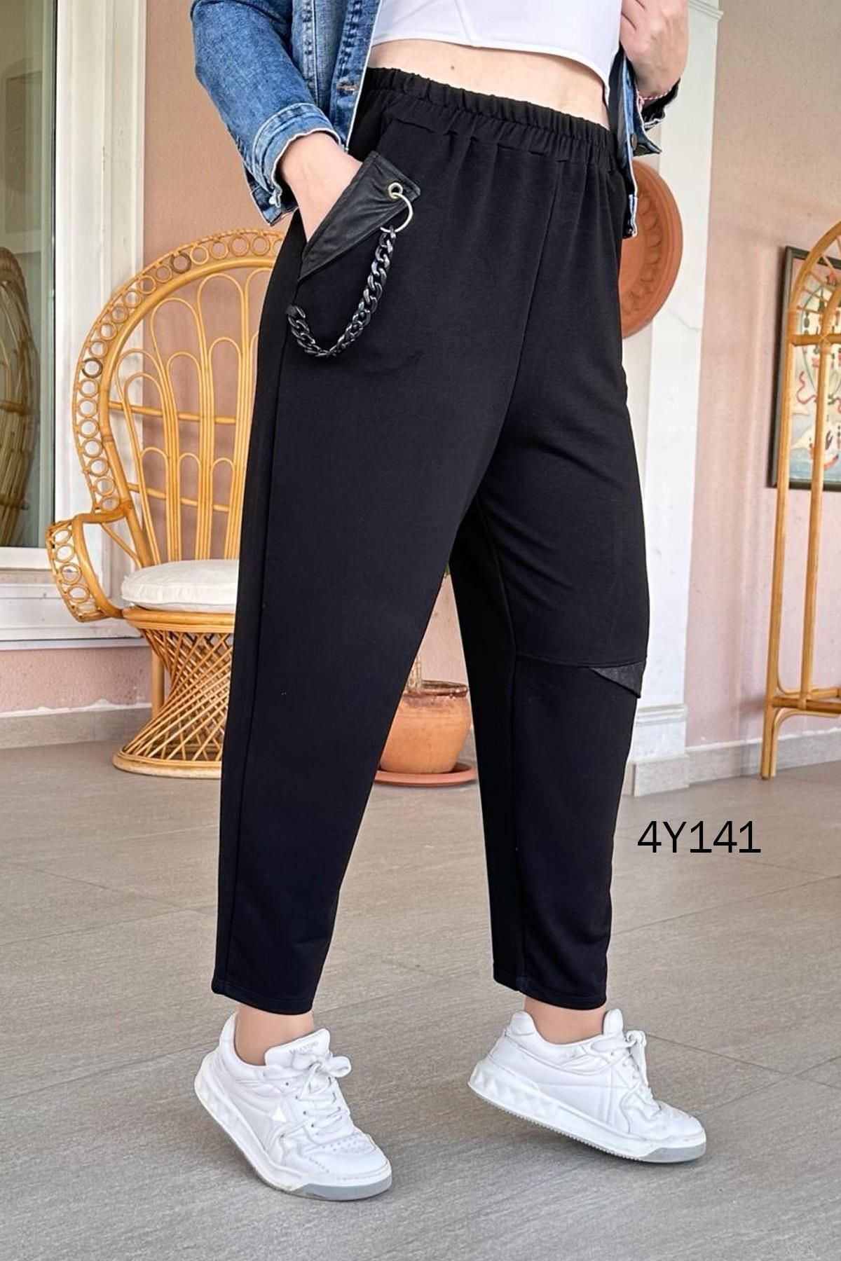 İnce Topuk-Pants - Black - Basic 1