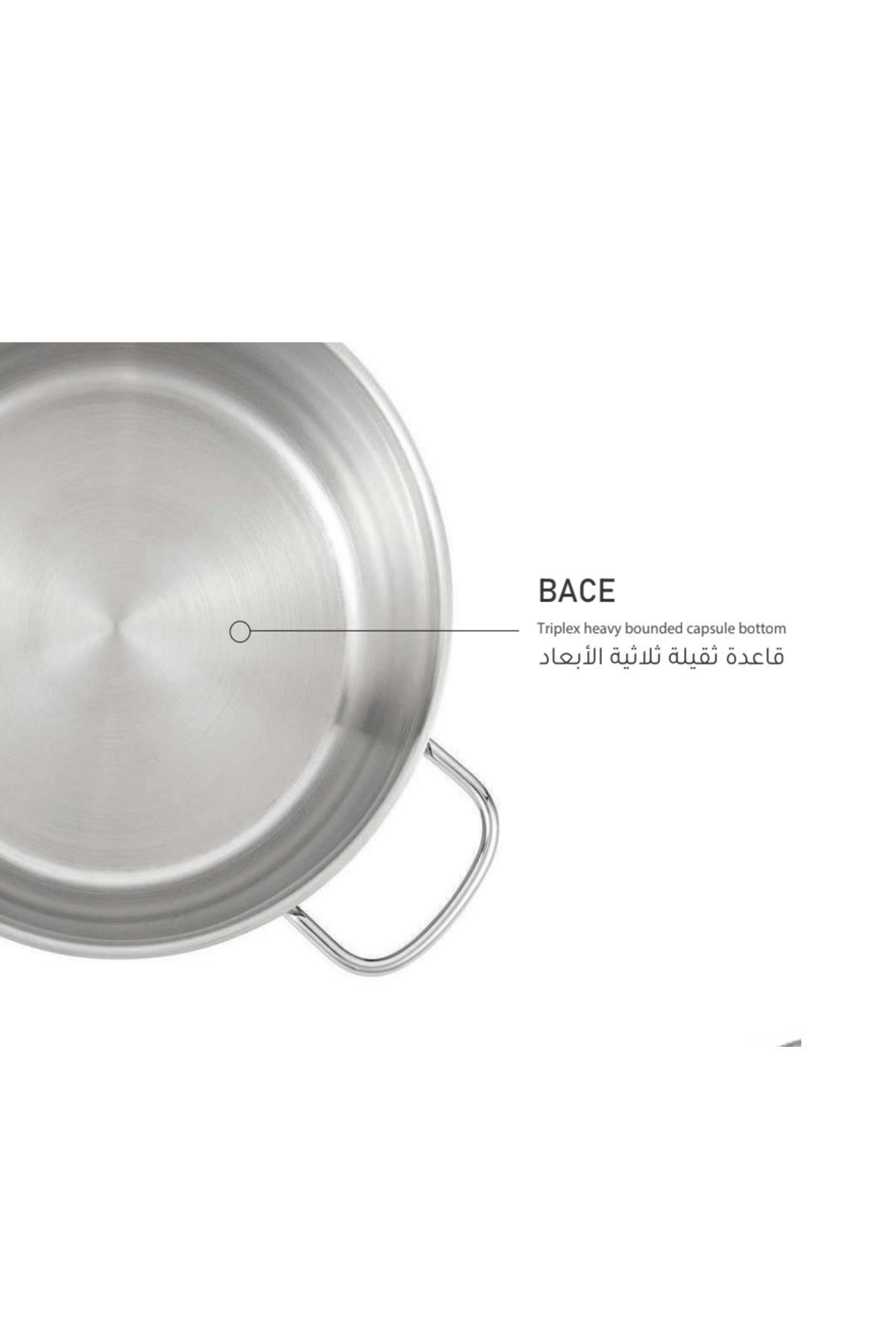 MISTERCOOK-Mister Cook| COOKWARE POT SIZE 24cm - 6.3 L high-quality with Steel Lid 3