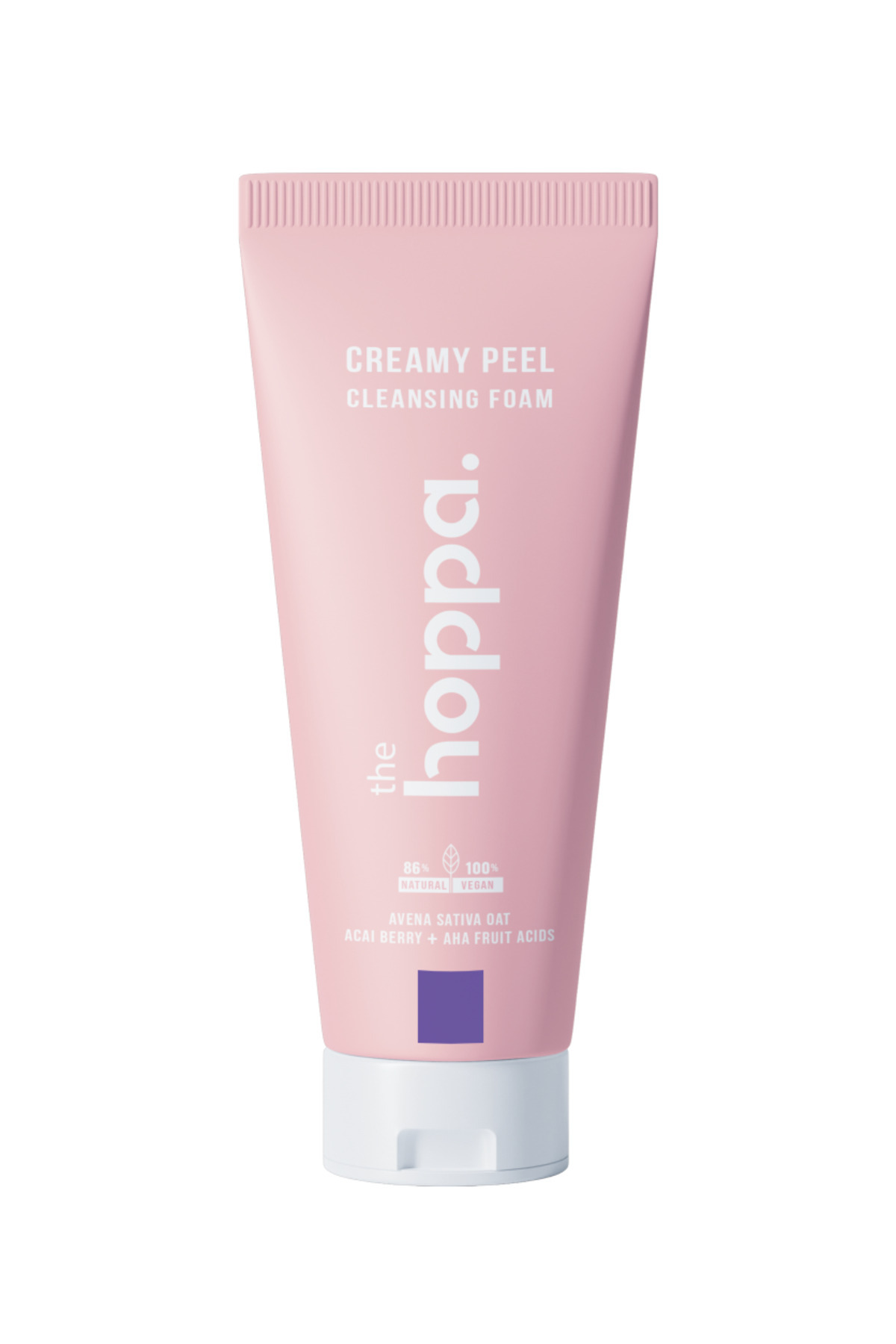 Yumuşak Peeling Etkili Krem Temizleyici Köpük Yulaf Sütü + Acai Üzümü + AHA Meyve Asitleri 200 ML — HoppaB1 — تصویر 4 از 9