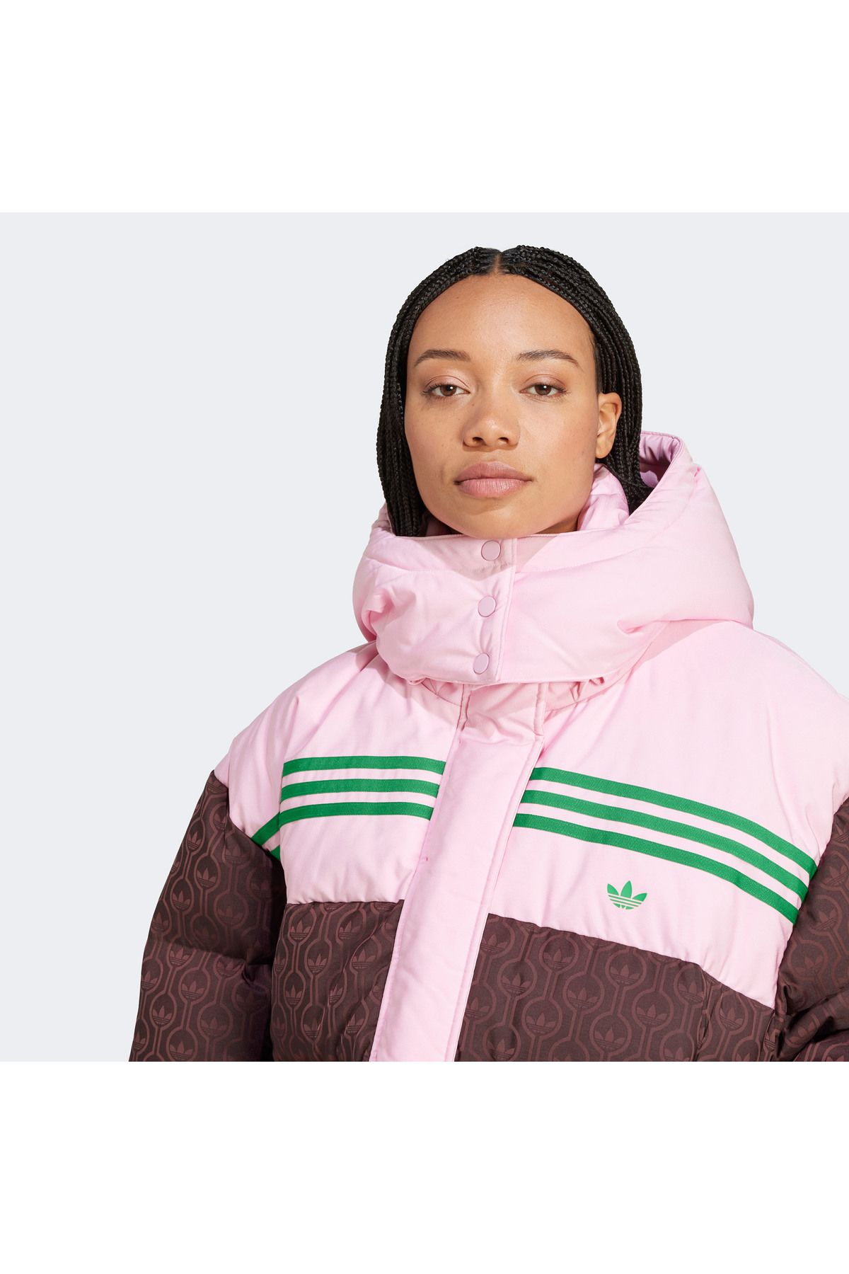 adidas-Premium Women's Pink/Brown Coat 5