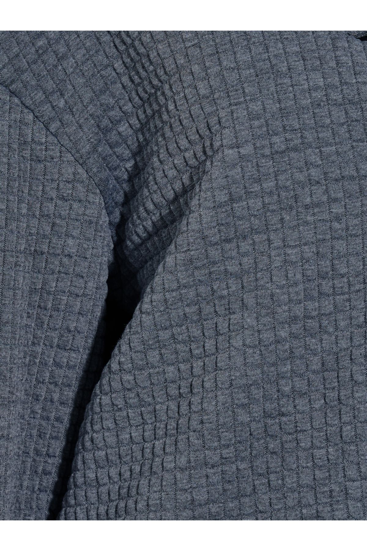 Styli-Oversized Longline Textured Button Down Shacket 4