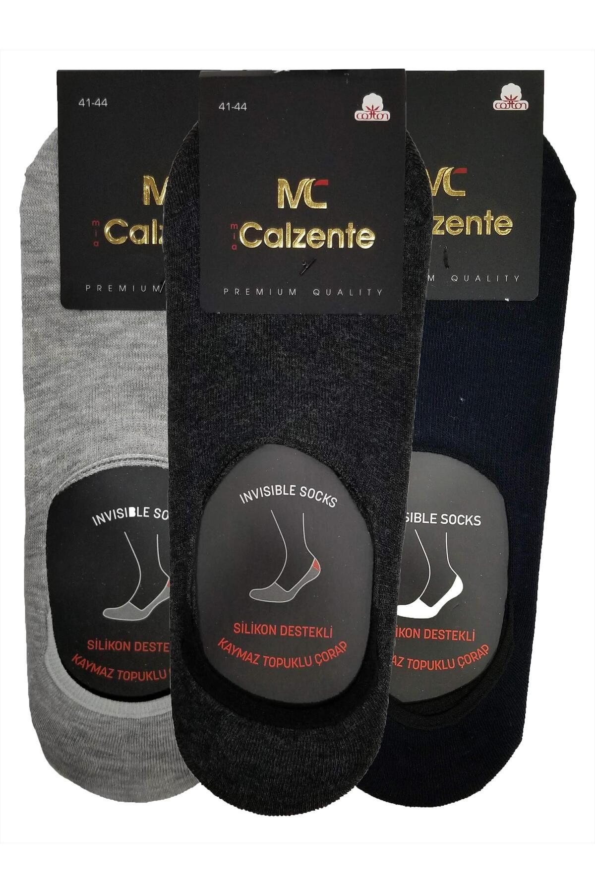 Mia Calzente 6 Adet Erkek Silionlu Görünmez - Babet Çorap
