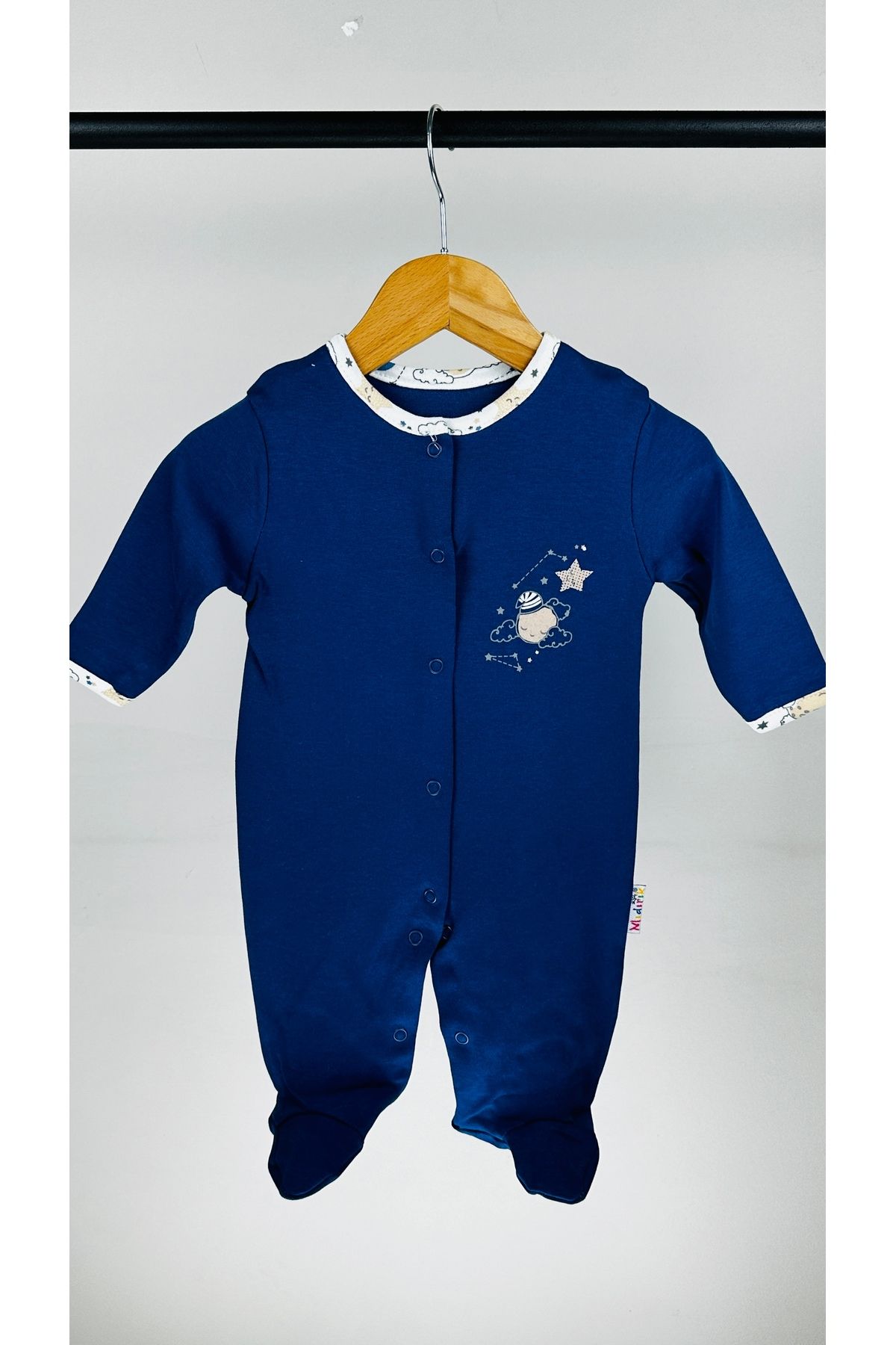 Mıdırık-Aydedeli Snap-On Cotton Baby Jumpsuit 1