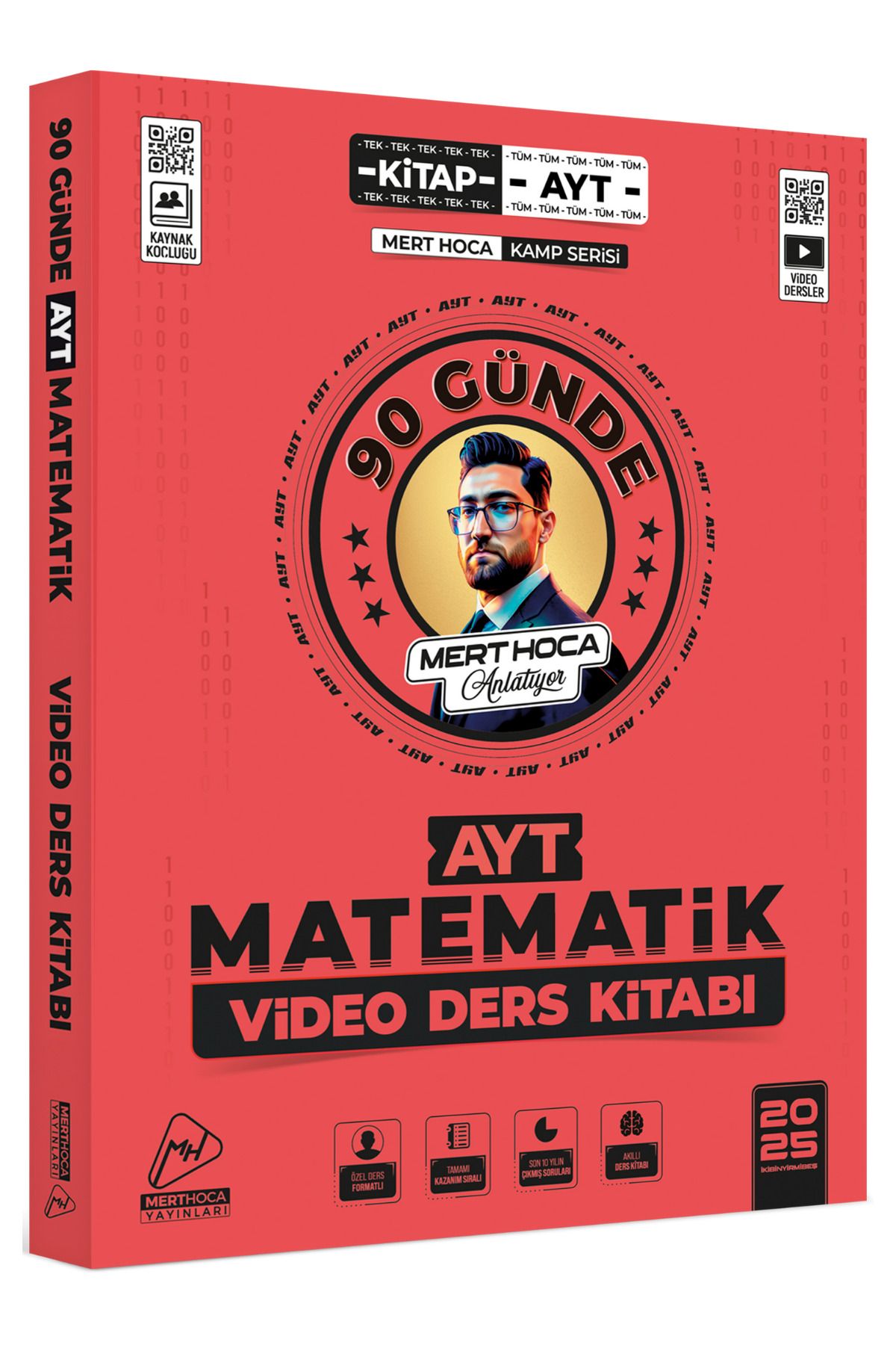 Mert Hoca Yayınları 2025 90 Günde Ayt Matematik Kampı Video Ders Kitabı Mert Hoca