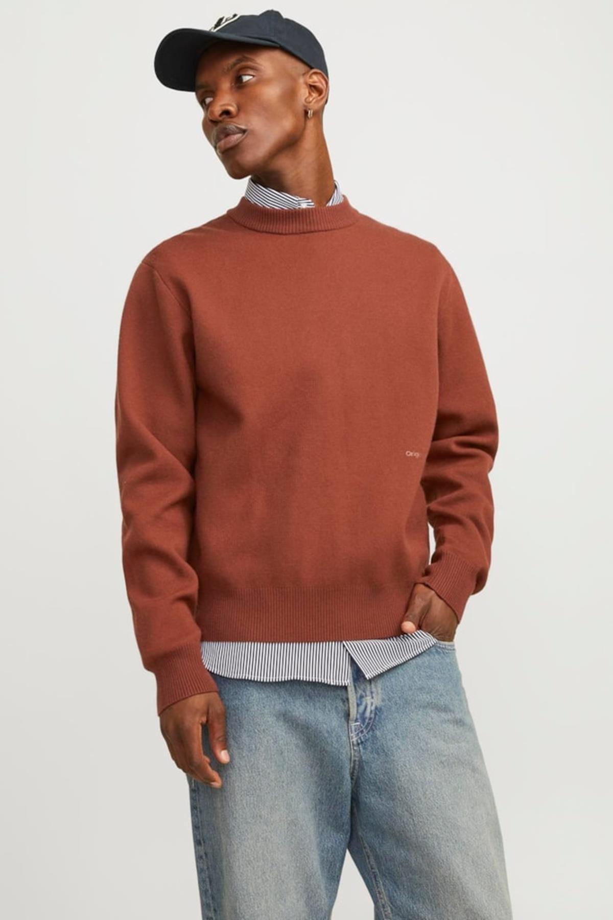 یقه گرد بافتنی JORVESTERBRO SN جک اند جونز پلیور Jack & Jones