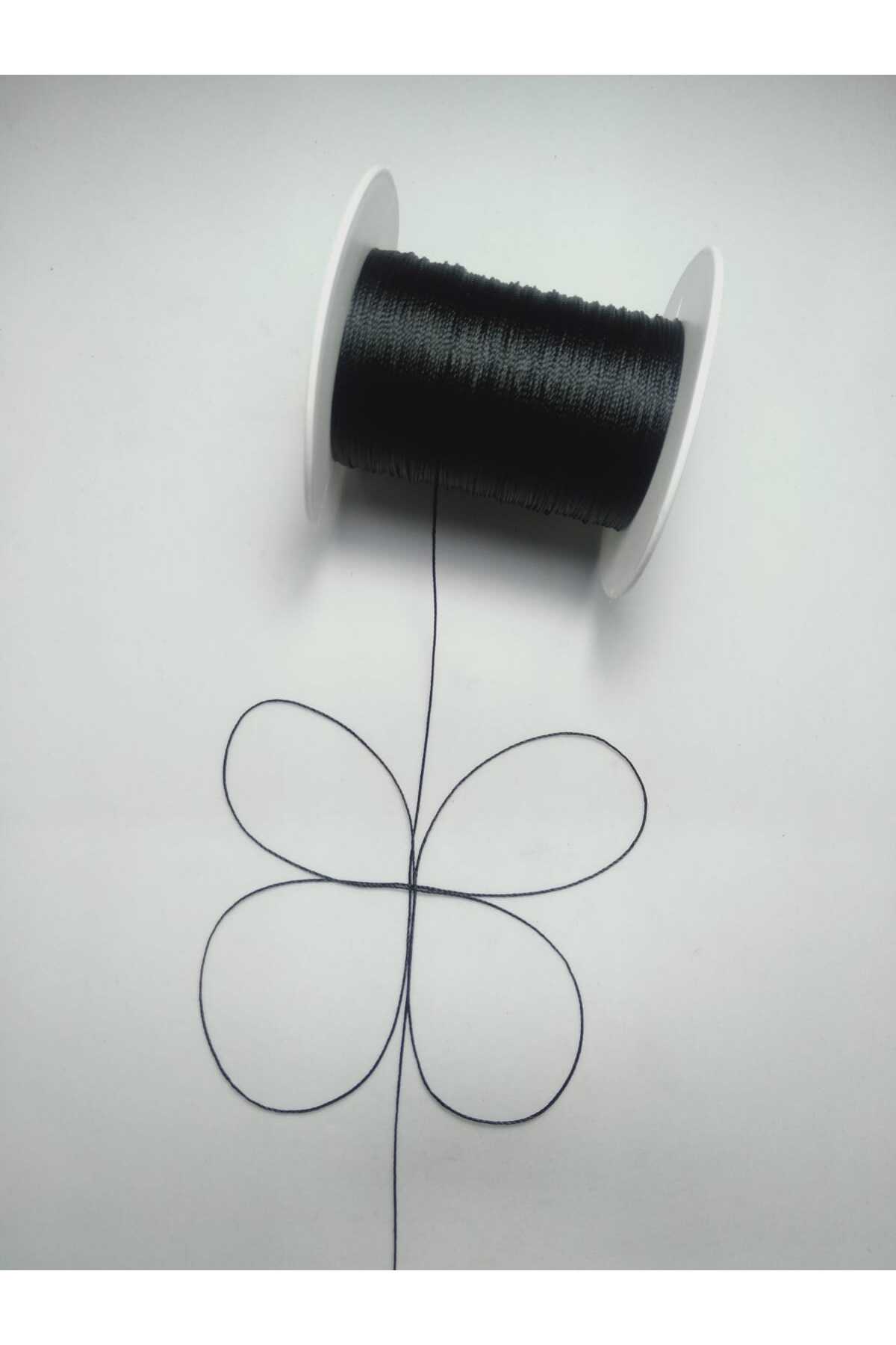 0.5 Mm 100 Meters Nylon Rope Nylon Thread Nylon Web Thread Nylon Rosary Thread Black One Hundred Percent Nylon