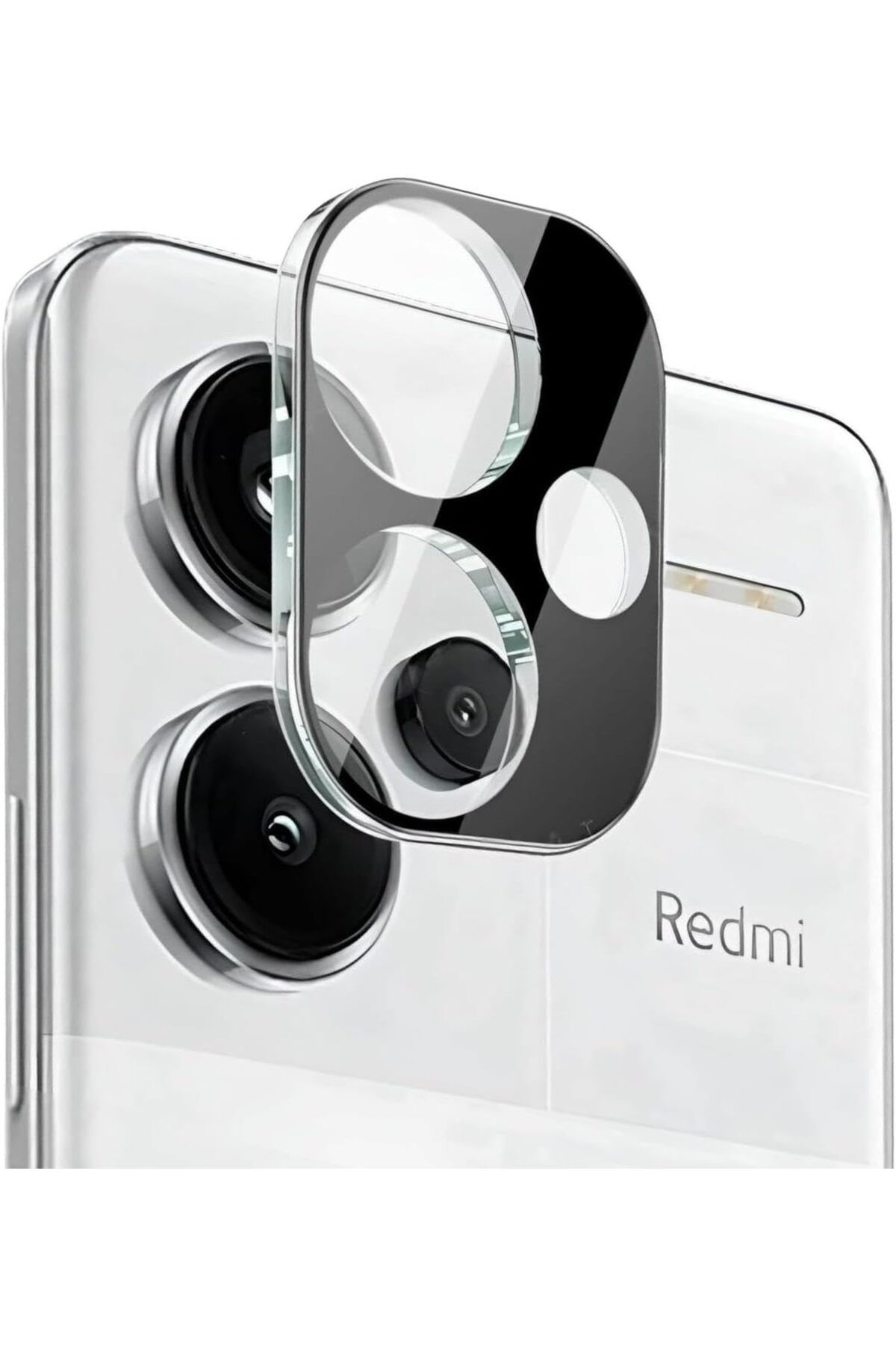 Xiaomi Redmi Note 13 Pro Plus 5G Lens Kamera Koruyucu Tam Kapatan 3D Siyah Kırılmaz Temperli Cam