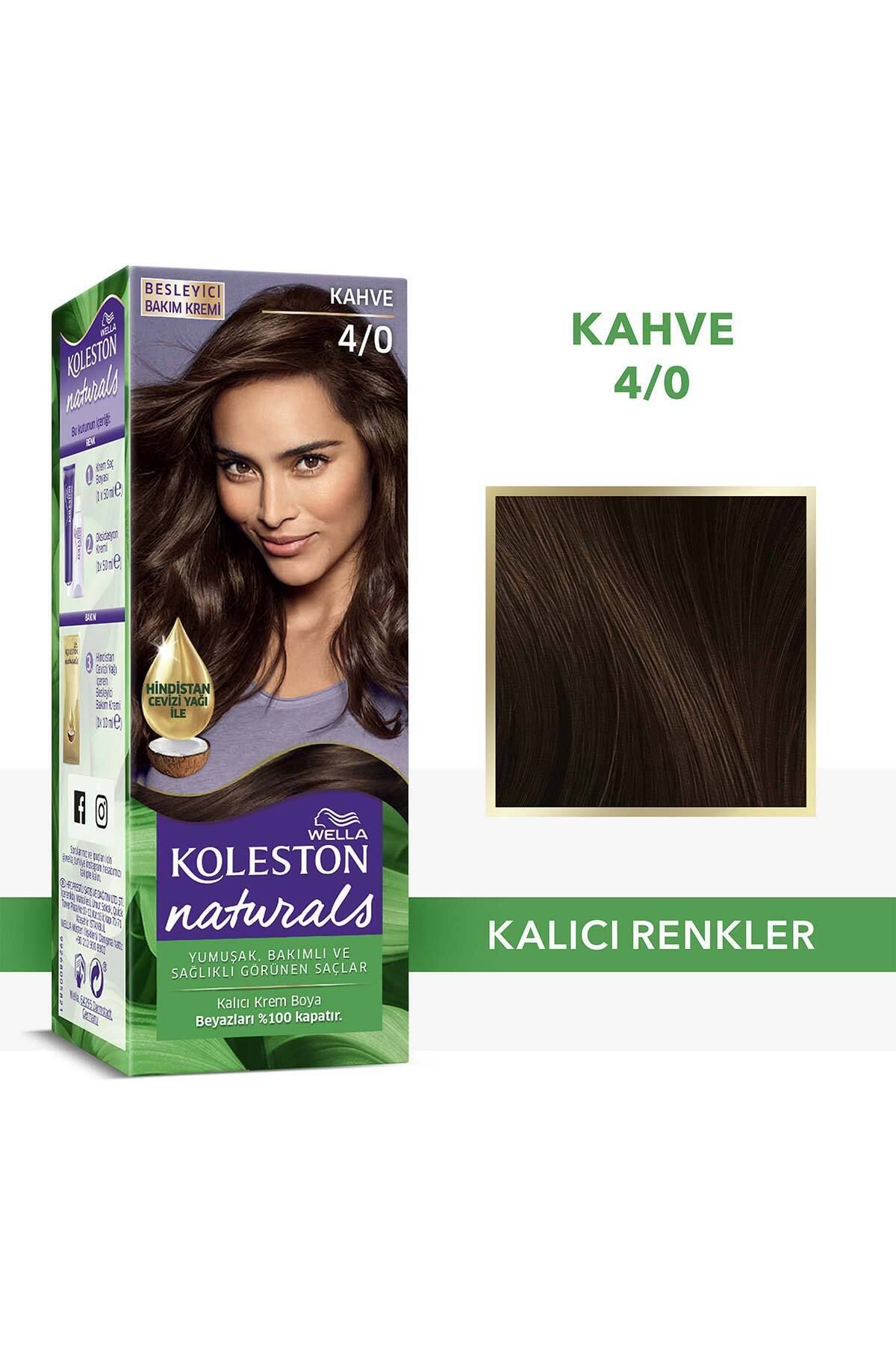 Wella Koleston Naturals Saç Boyası 4/0 Kahve