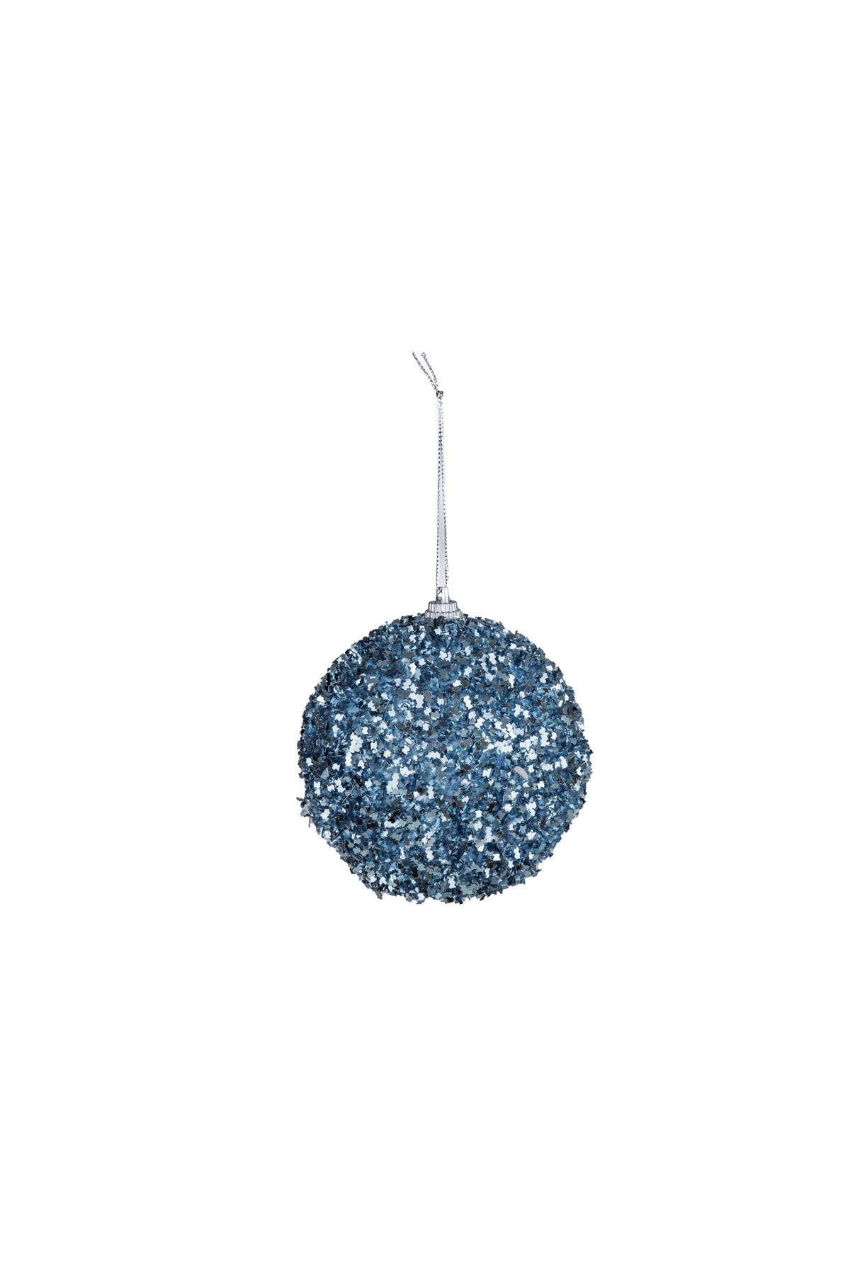 Dekorsende-Blue Glitter Ball Set of 3 for New Year 4