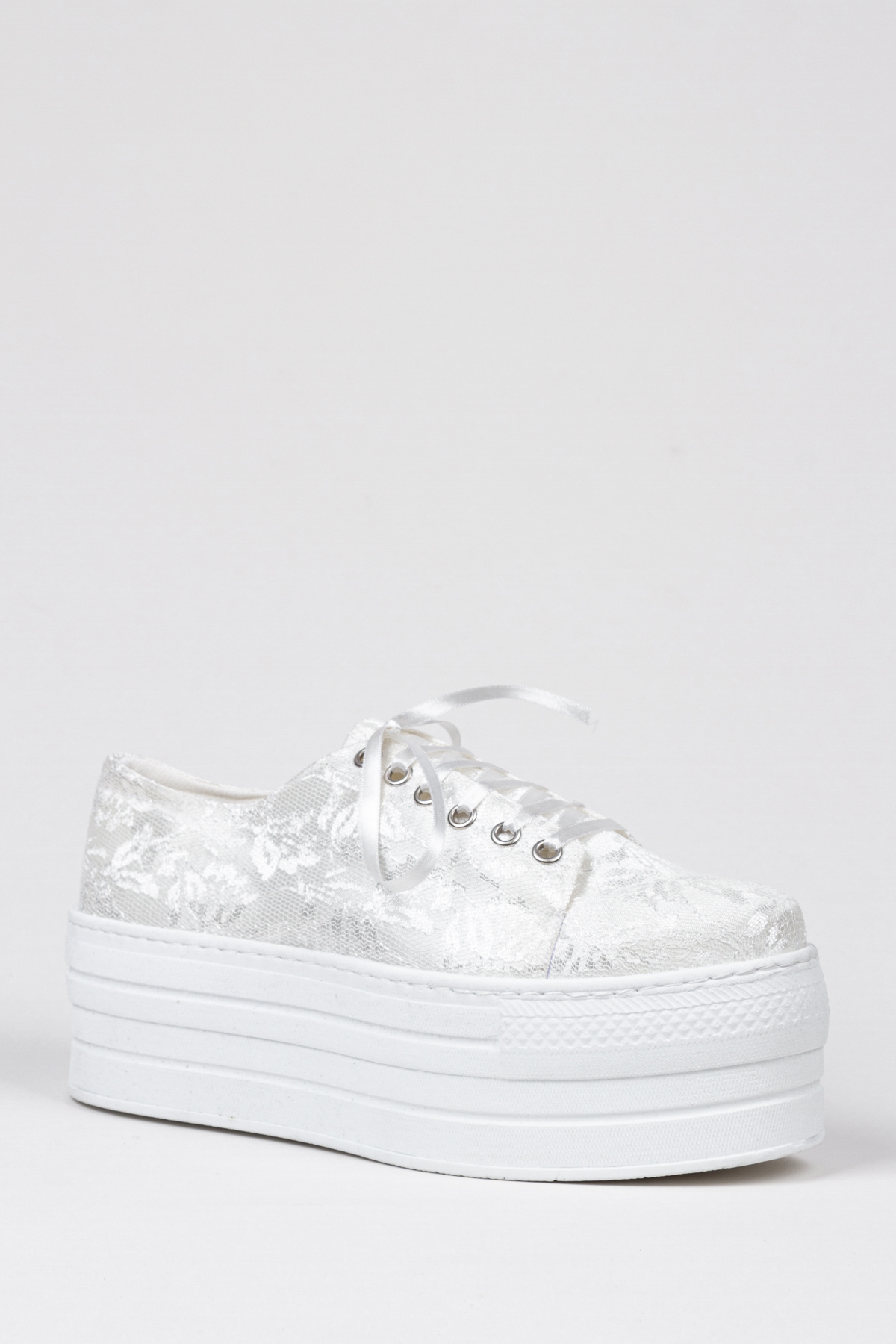 KAYRA VARDAR SHOES Gelin Spor Ayakkabı Çiçek İşleme Detaylı Çinar501 görsel 3