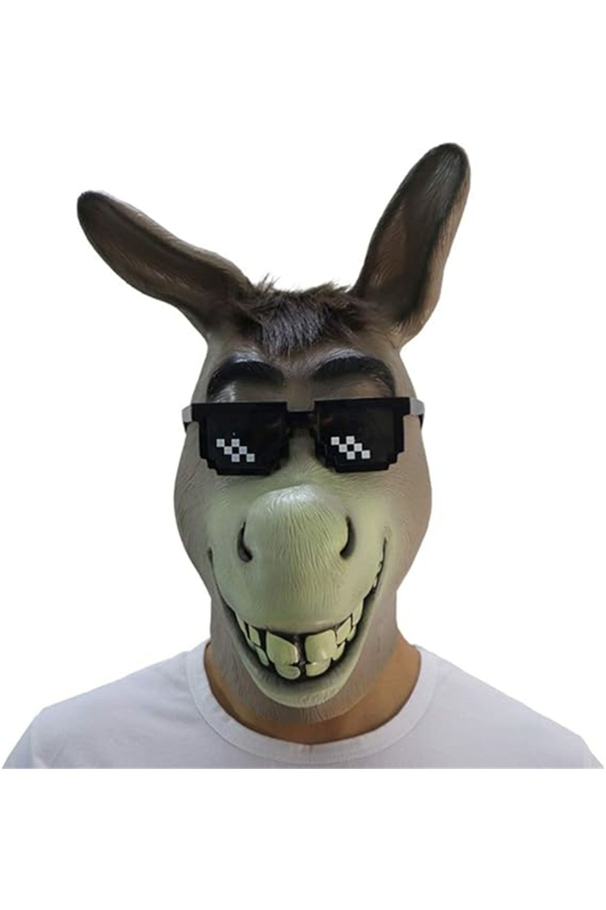 Choice-Donkey Head Mask Funny Animal Head Cover Anime Cosplay Costume Props Realistic Donkey Head Mask H... 5