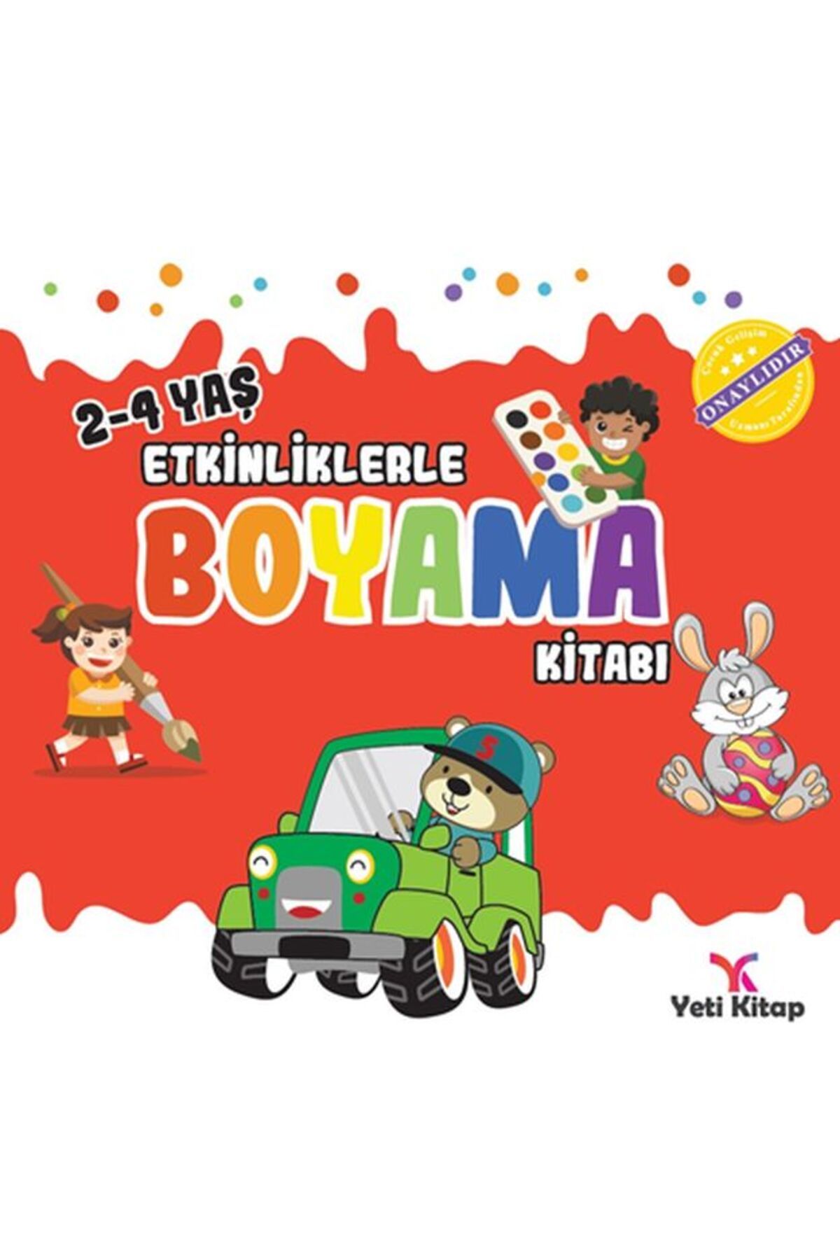 yeti kitap Etkinliklerle Boyama Kitabı 1 - (2-4 Yaş)